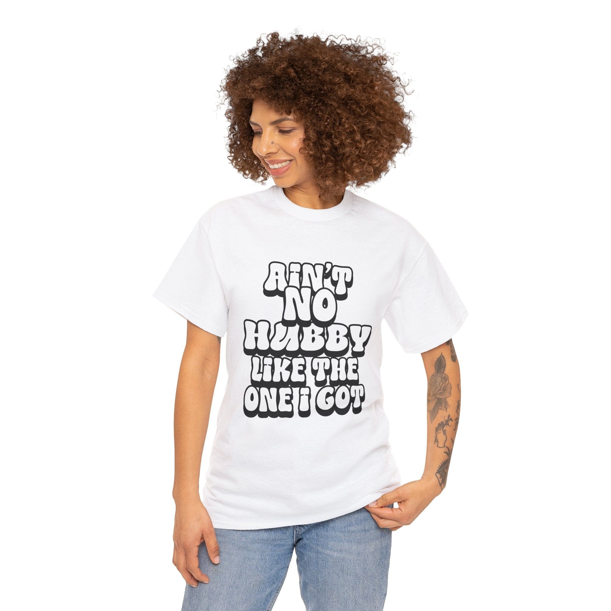 Ain't No Hubby Like The One I Got Essential tee 2024