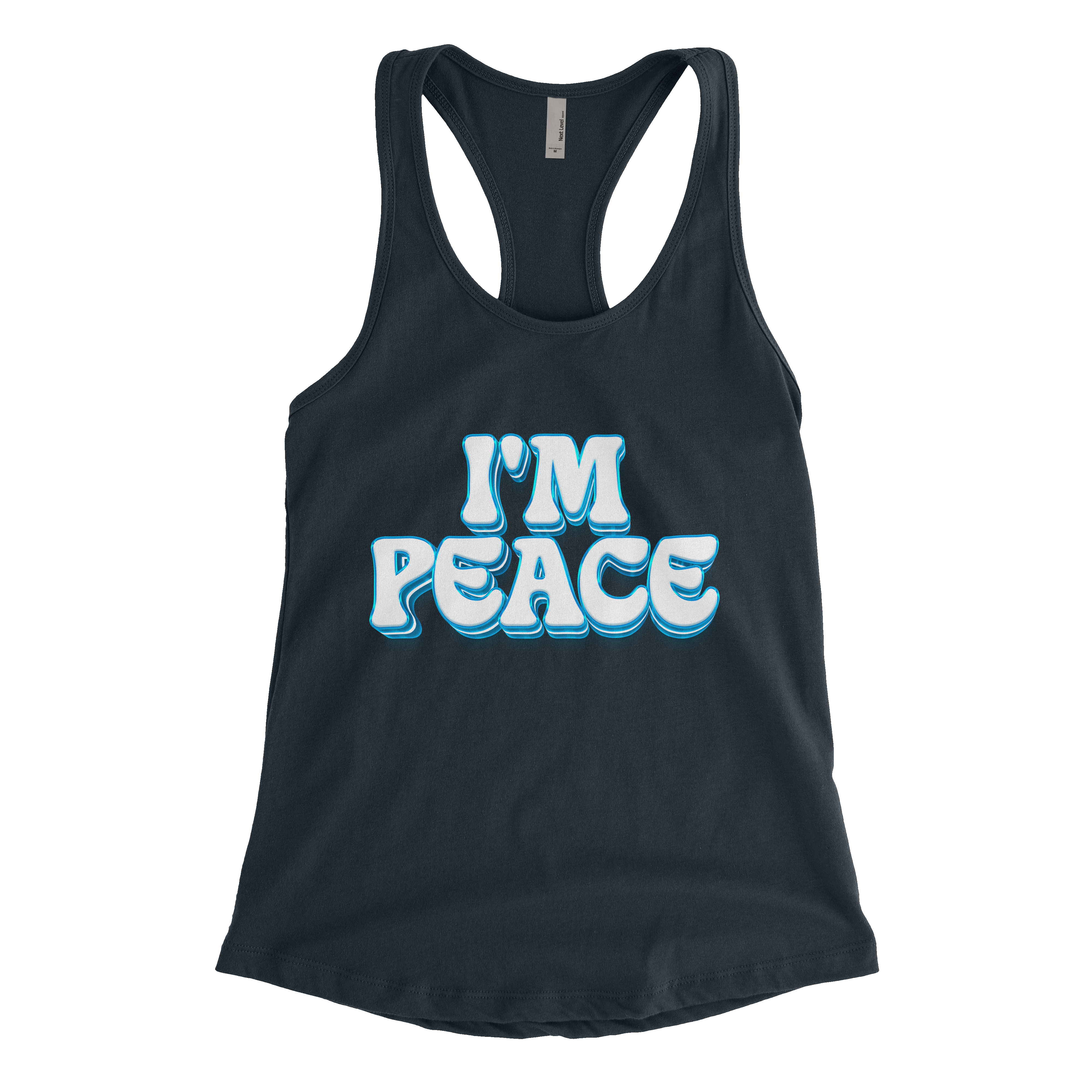 I Come In Peace & I'm Peace | Tank & Tee Bundle | Midnight Navy