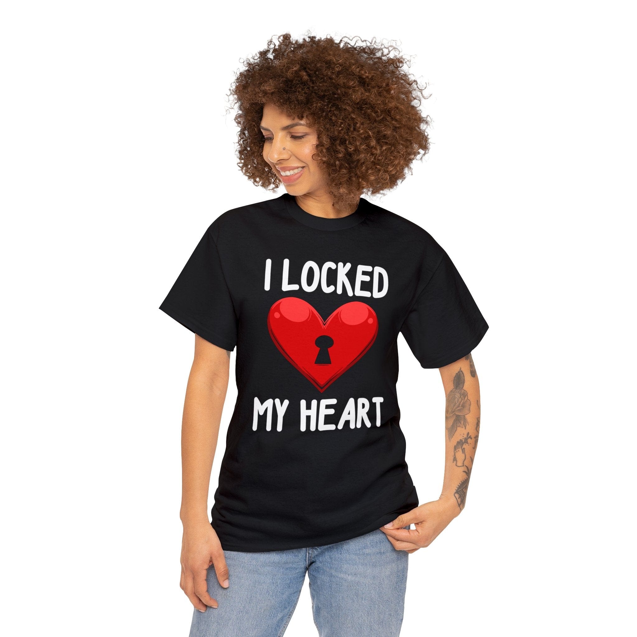 I Locked My Heart Unisex Heavy Cotton Tee