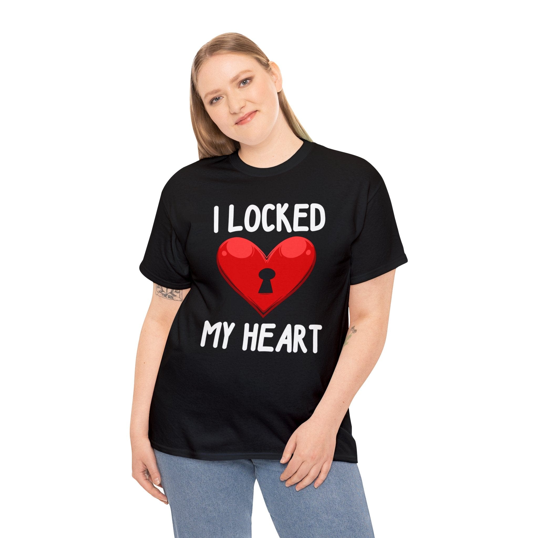I Locked My Heart Unisex Heavy Cotton Tee