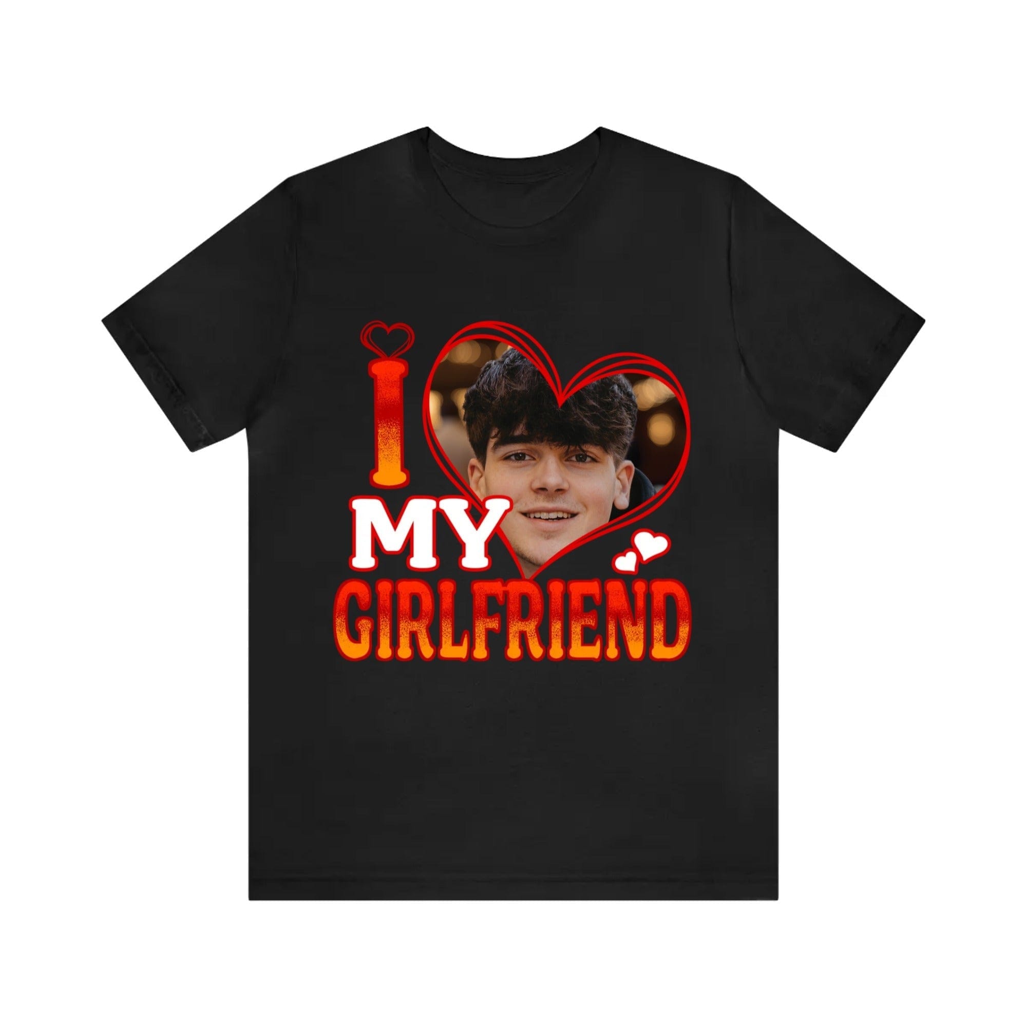 I Love My Boyfriend/Girlfriend Shirt Custom Picture Tee