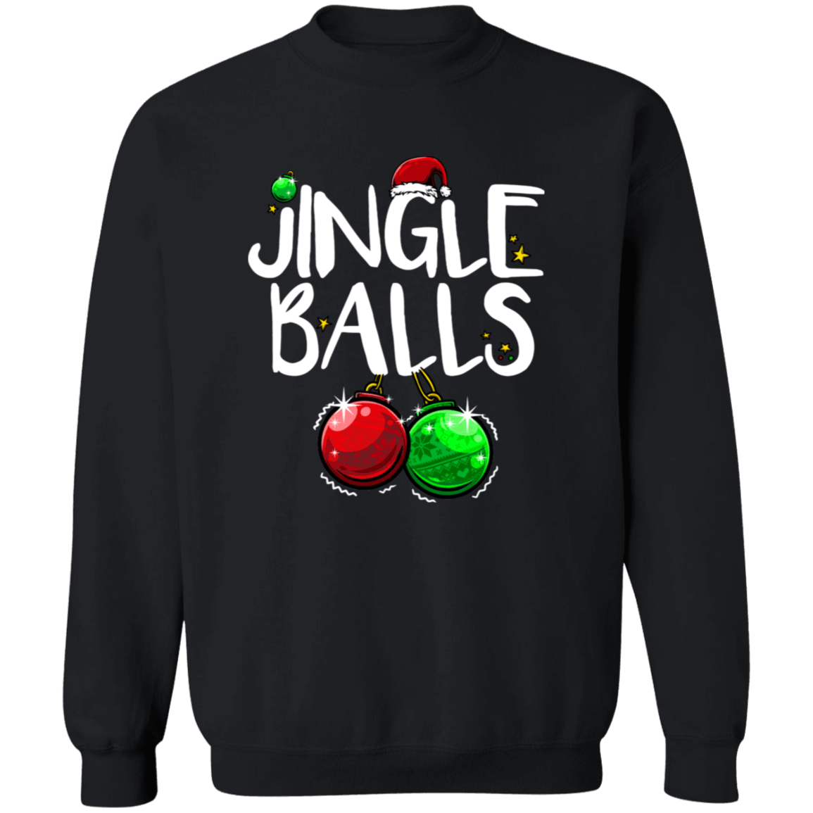 Tinsel Tits & Jingle Balls | Black Sweatshirts