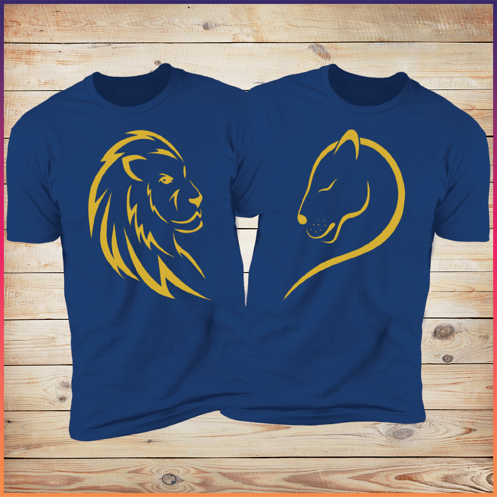 King Lion & Queen Lioness Navy Essential Tees