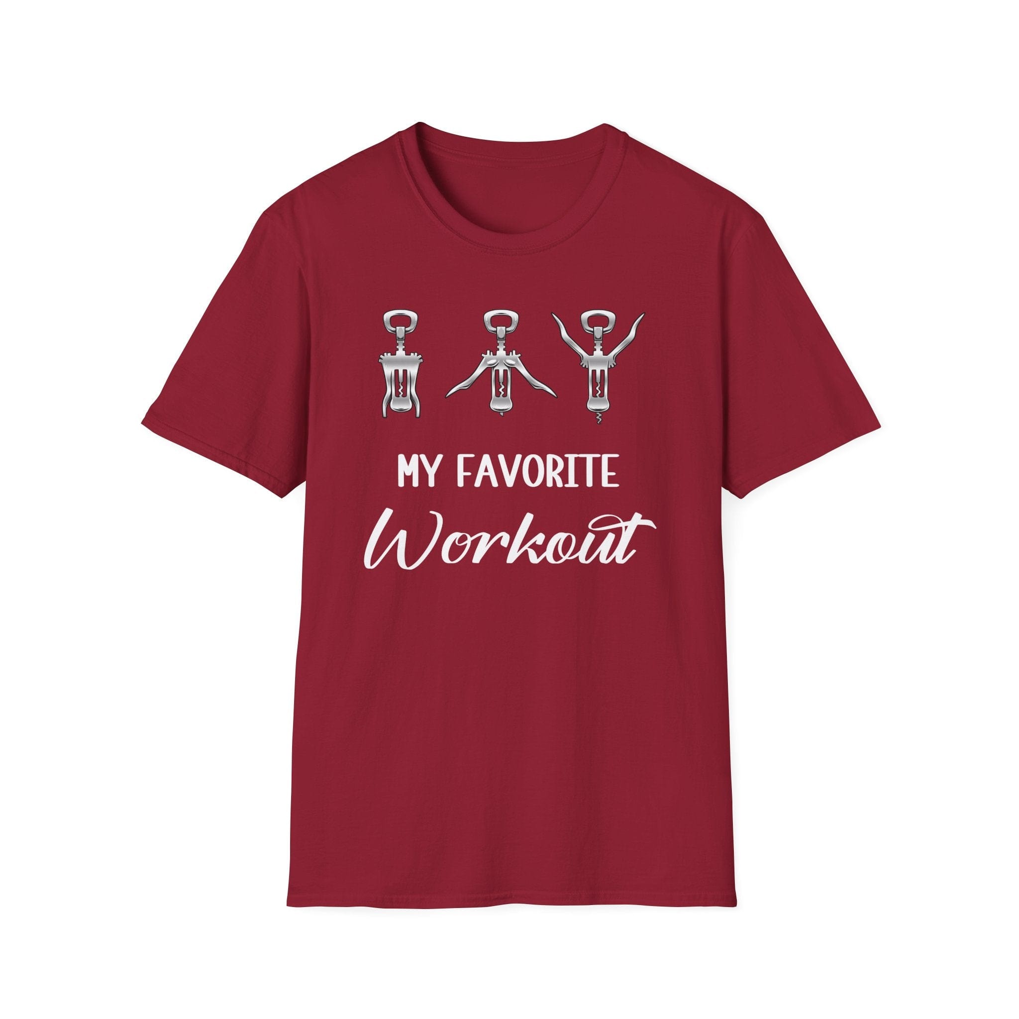 My Favorite Workout Maroon Deluxe Tee (Unisex)