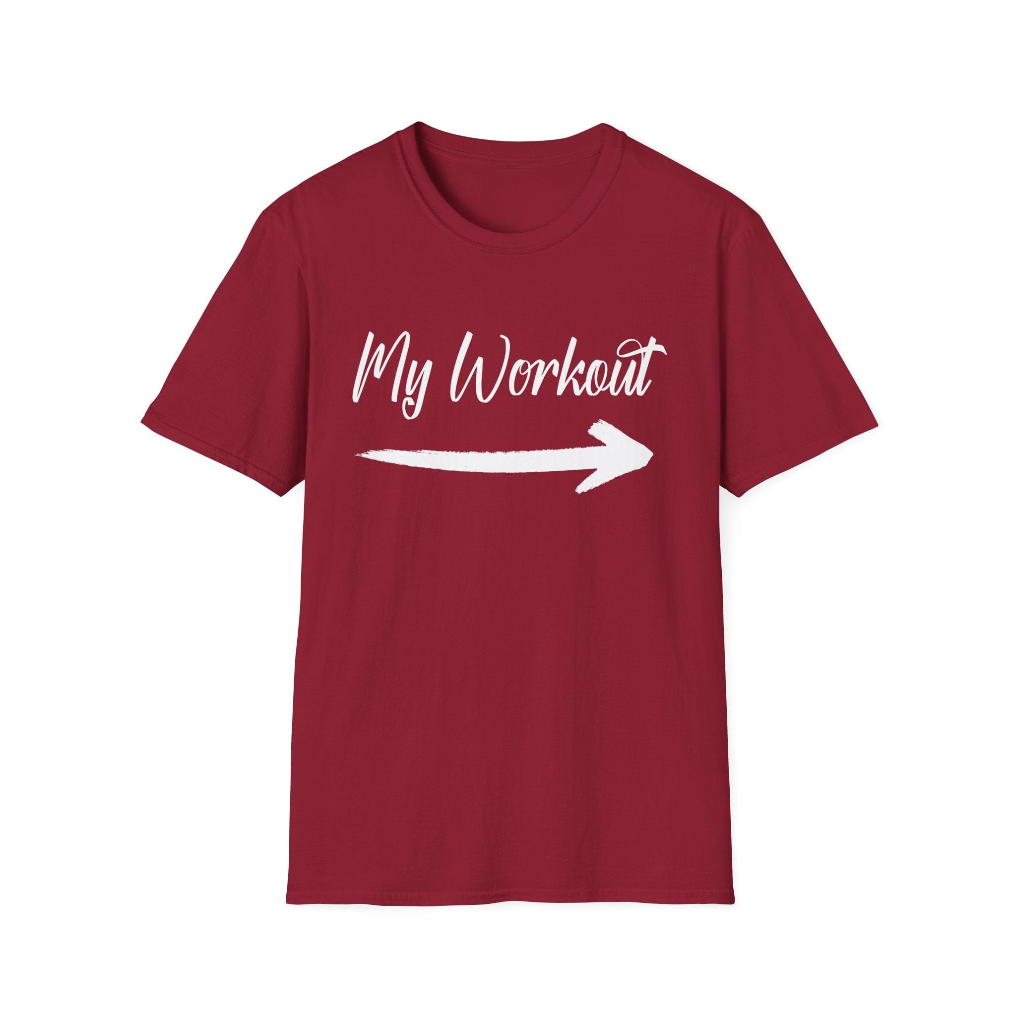 My Workout Maroon Deluxe Tee (Unisex)