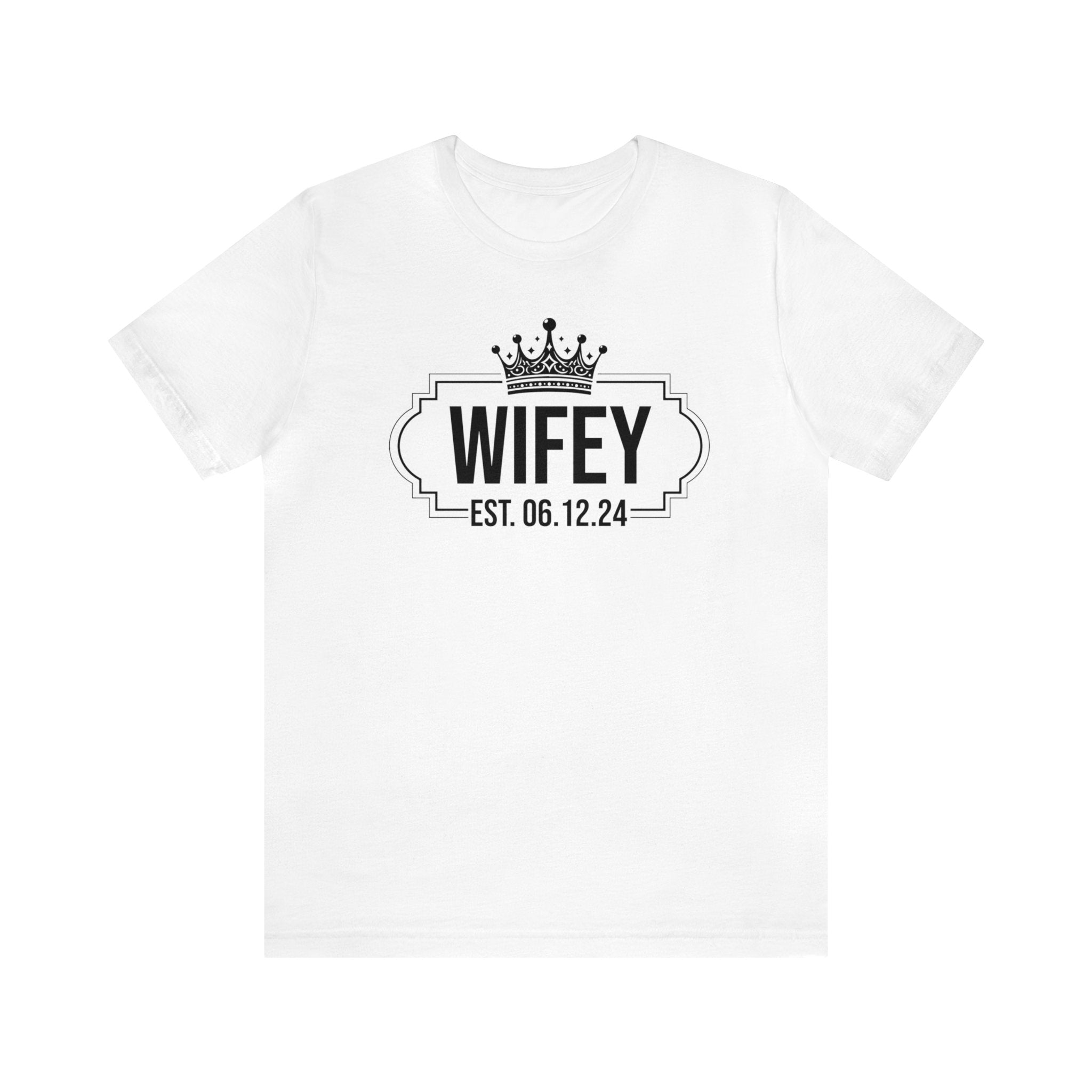 Wifey & Hubby Personalized T-Shirts - Add Your Special Date
