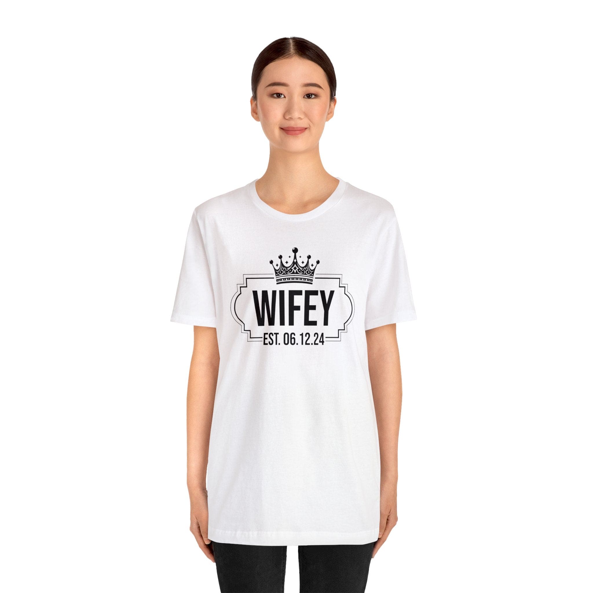 Wifey & Hubby Personalized T-Shirts - Add Your Special Date
