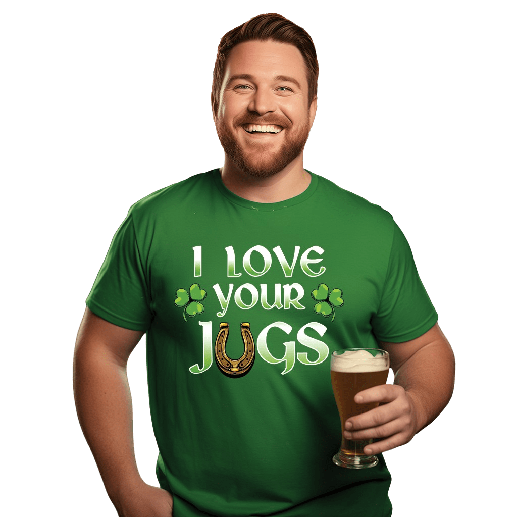 Cheers & I Love Your Jugs 2024 Couples Drinking Shirts