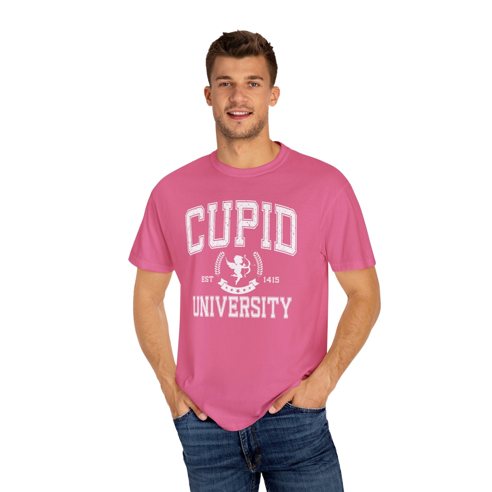 Cupid University Valentines day Tee (Comfort Colors 1717)