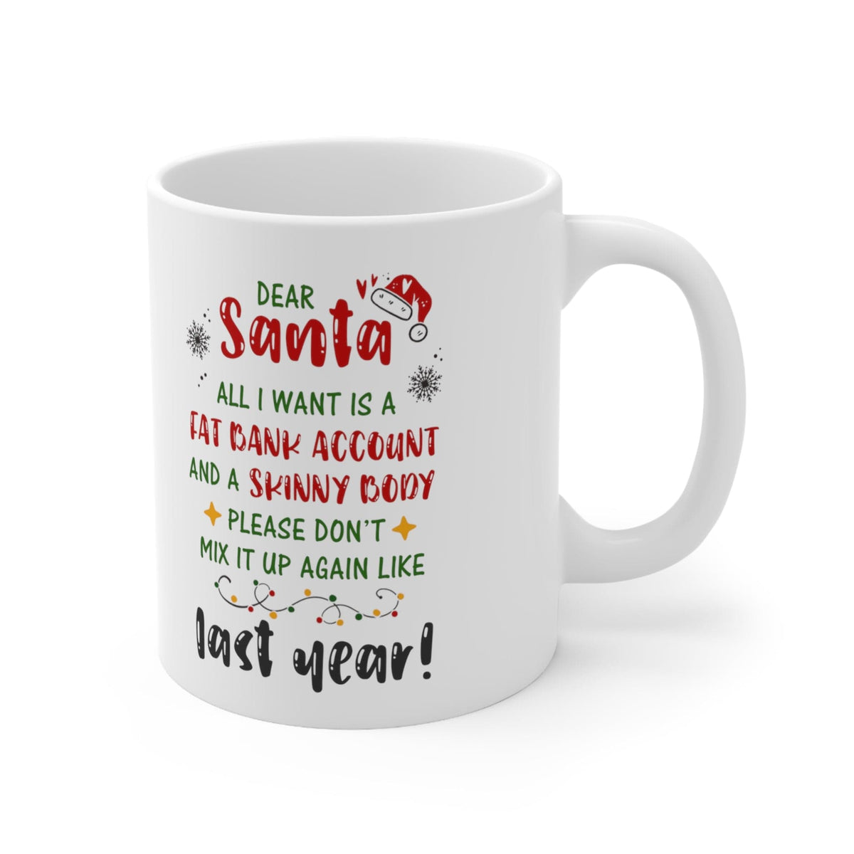 Dear Santa Gag Gift Mug 11oz
