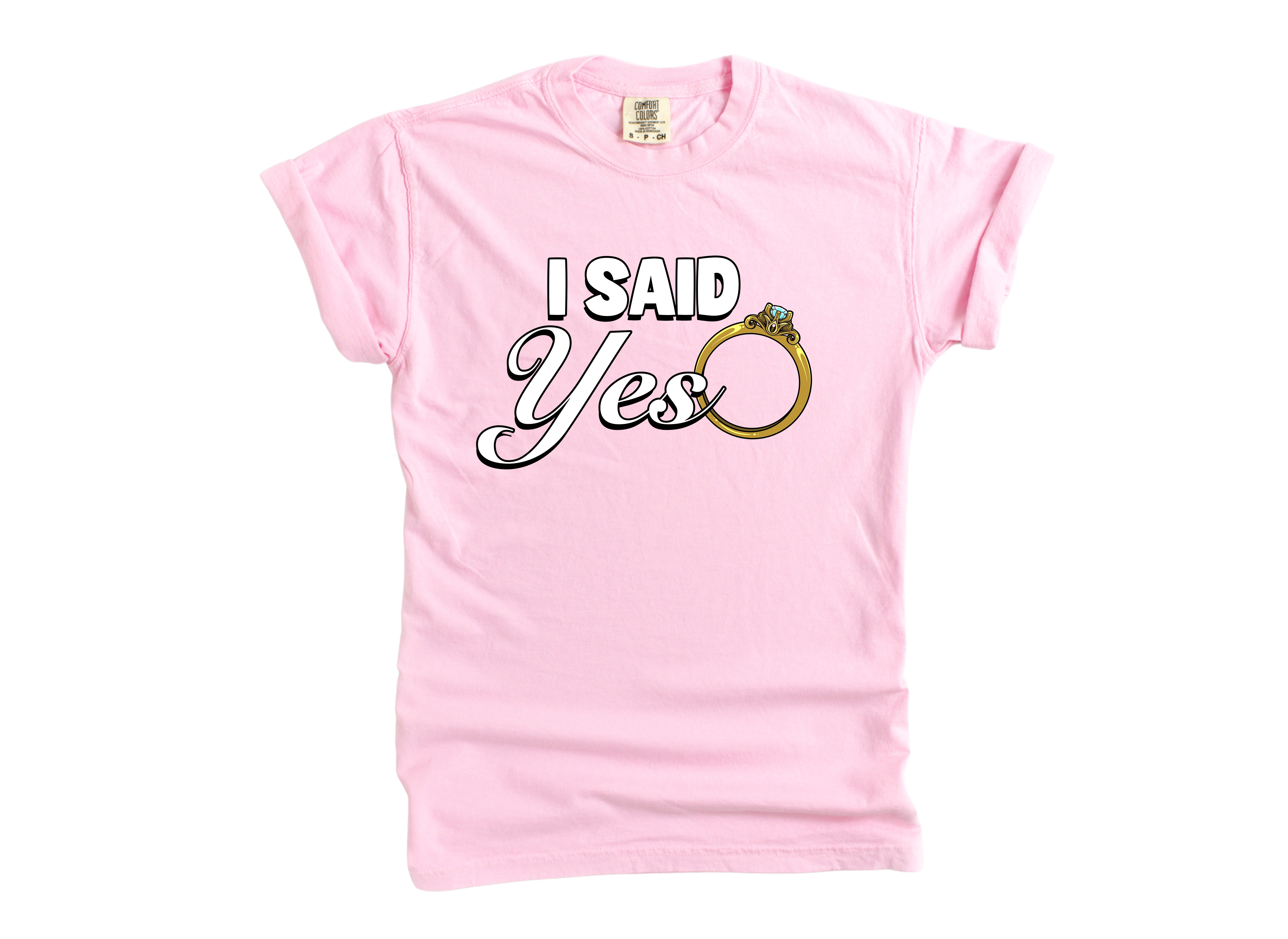 Engagement Shirts, I Asked I Said Yes T-shirts For Couple, Engagement Proposal Tee