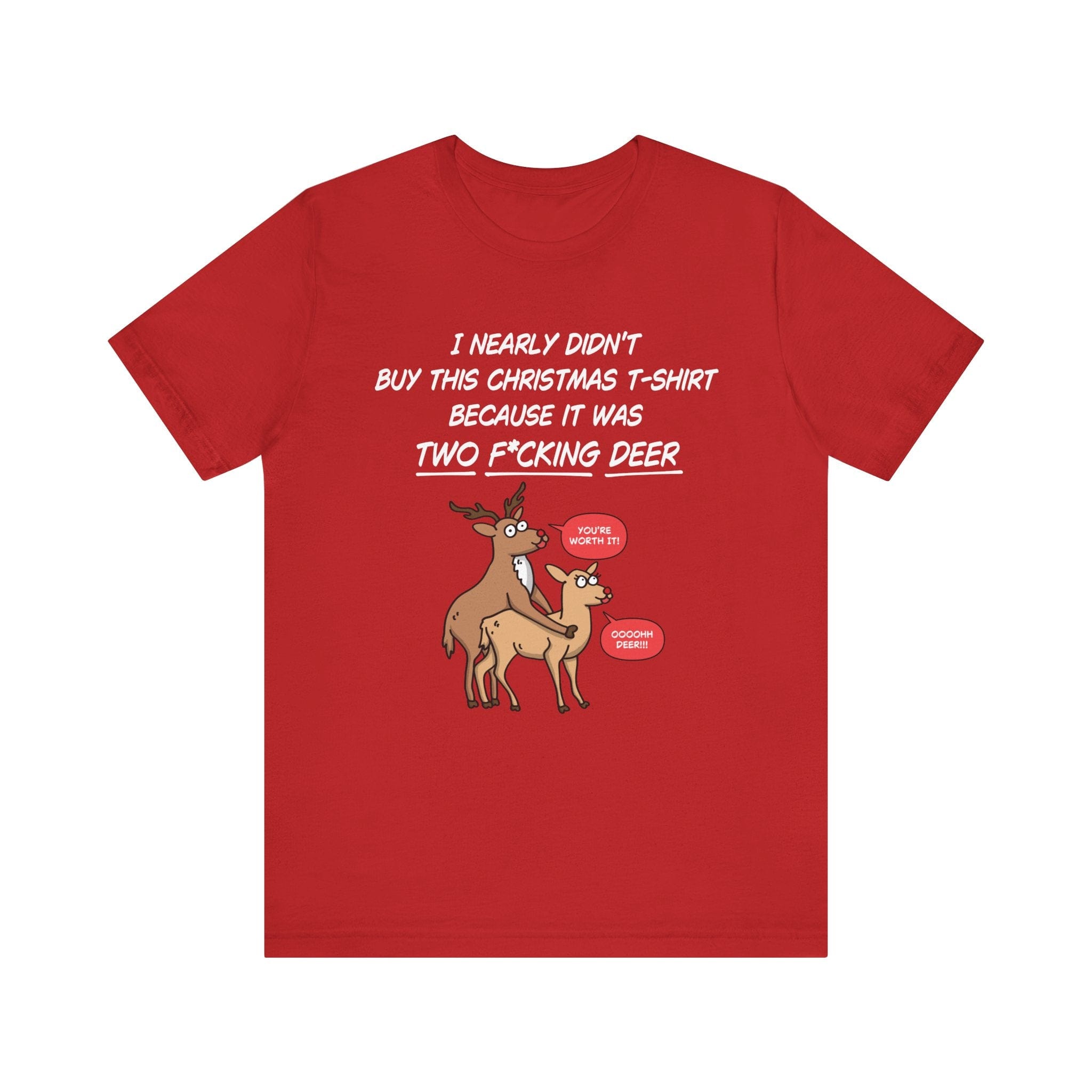 Funny Christmas Tee - Two Deer
