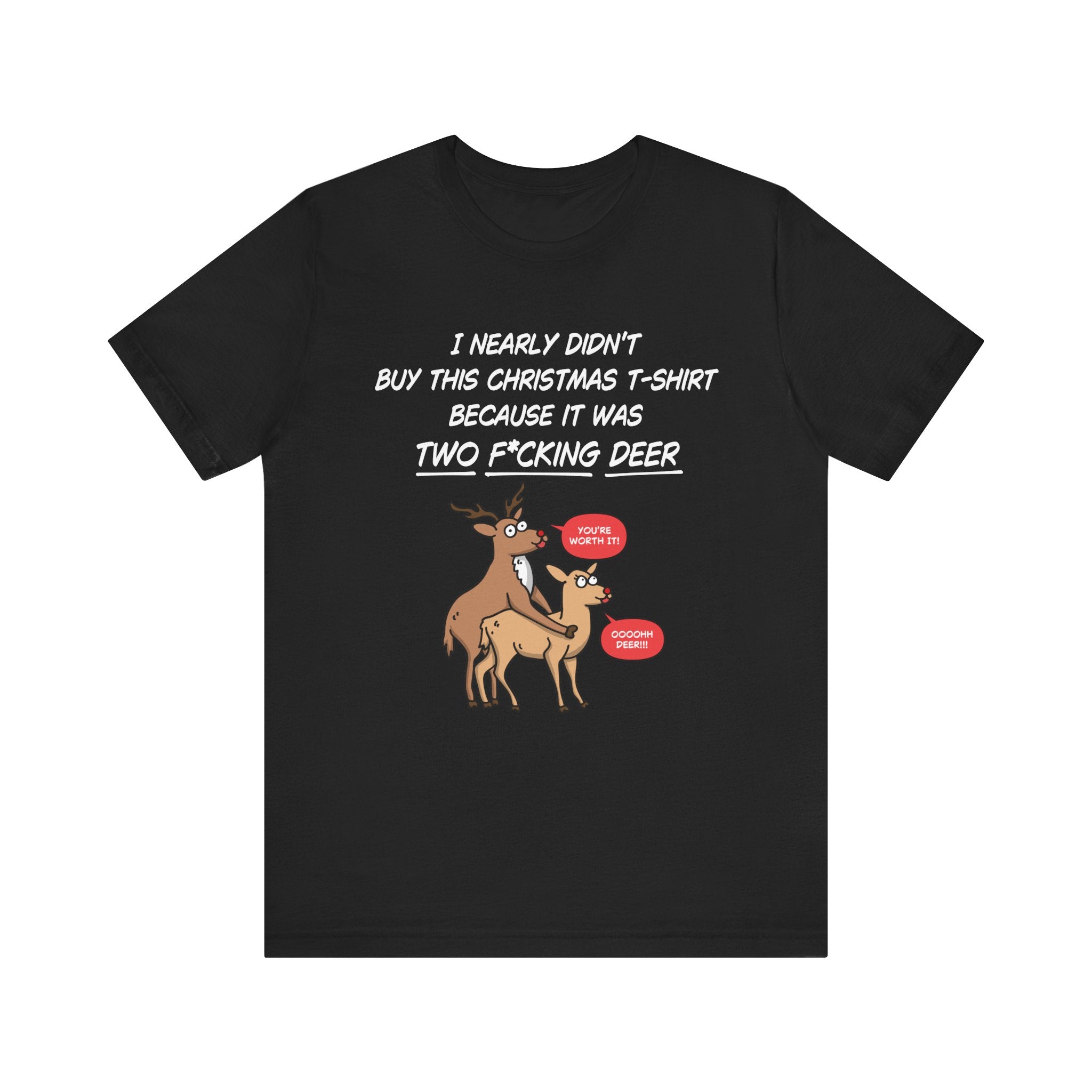 Funny Christmas Tee - Two Deer