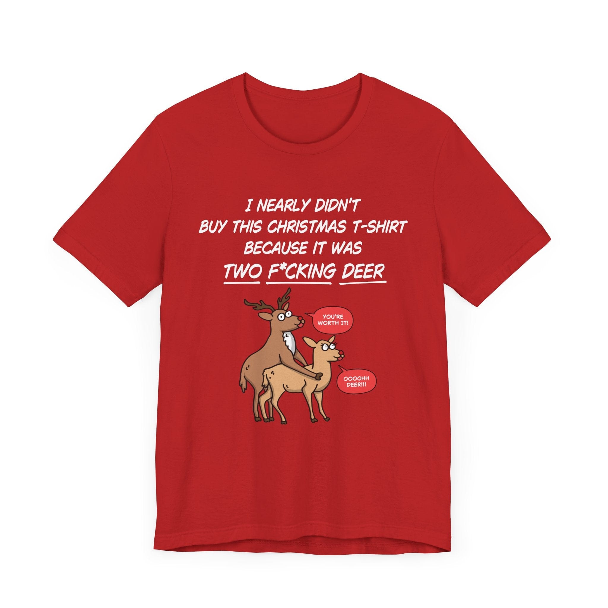 Funny Christmas Tee - Two Deer