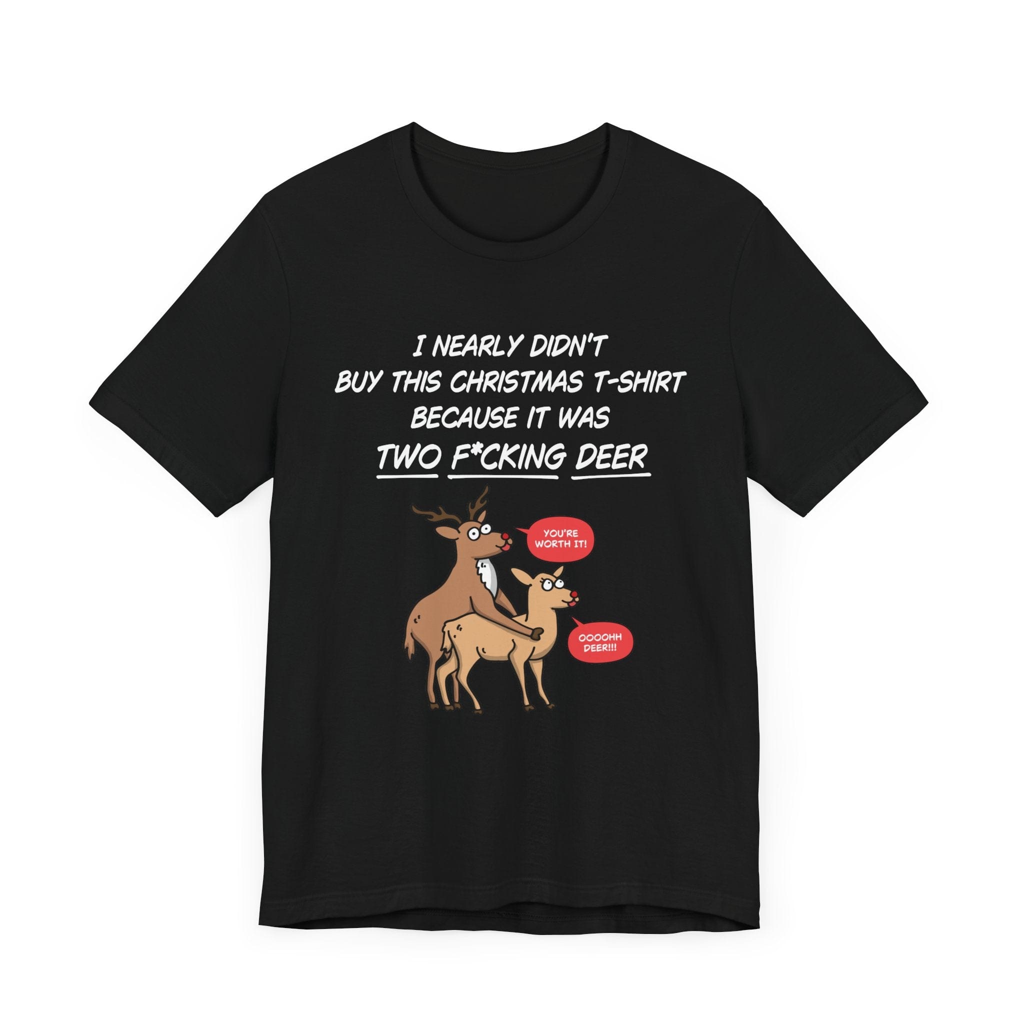 Funny Christmas Tee - Two Deer