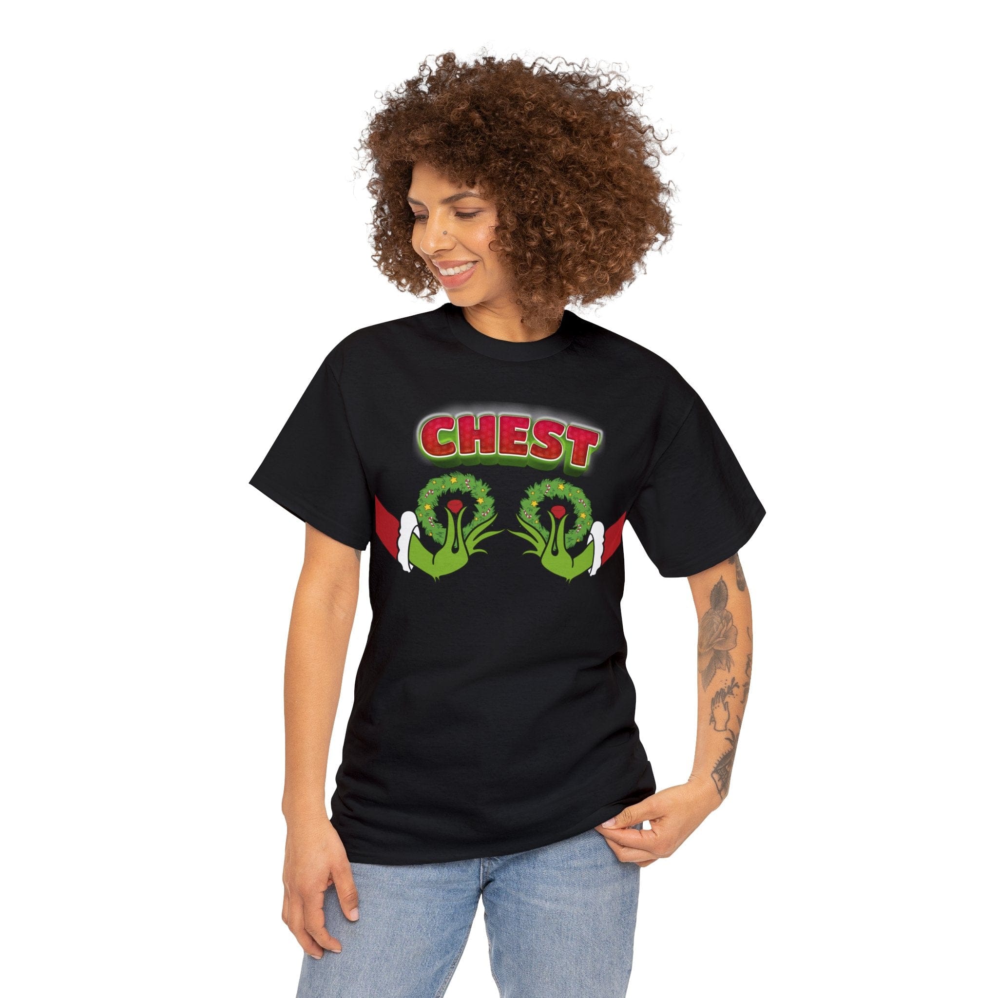 Grinch Chest Tee