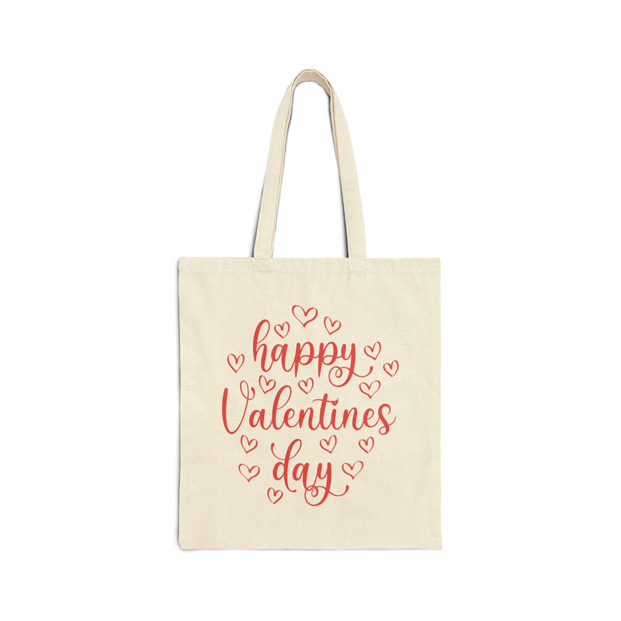 Happy valentine's Deluxe Cotton Canvas Tote Bag