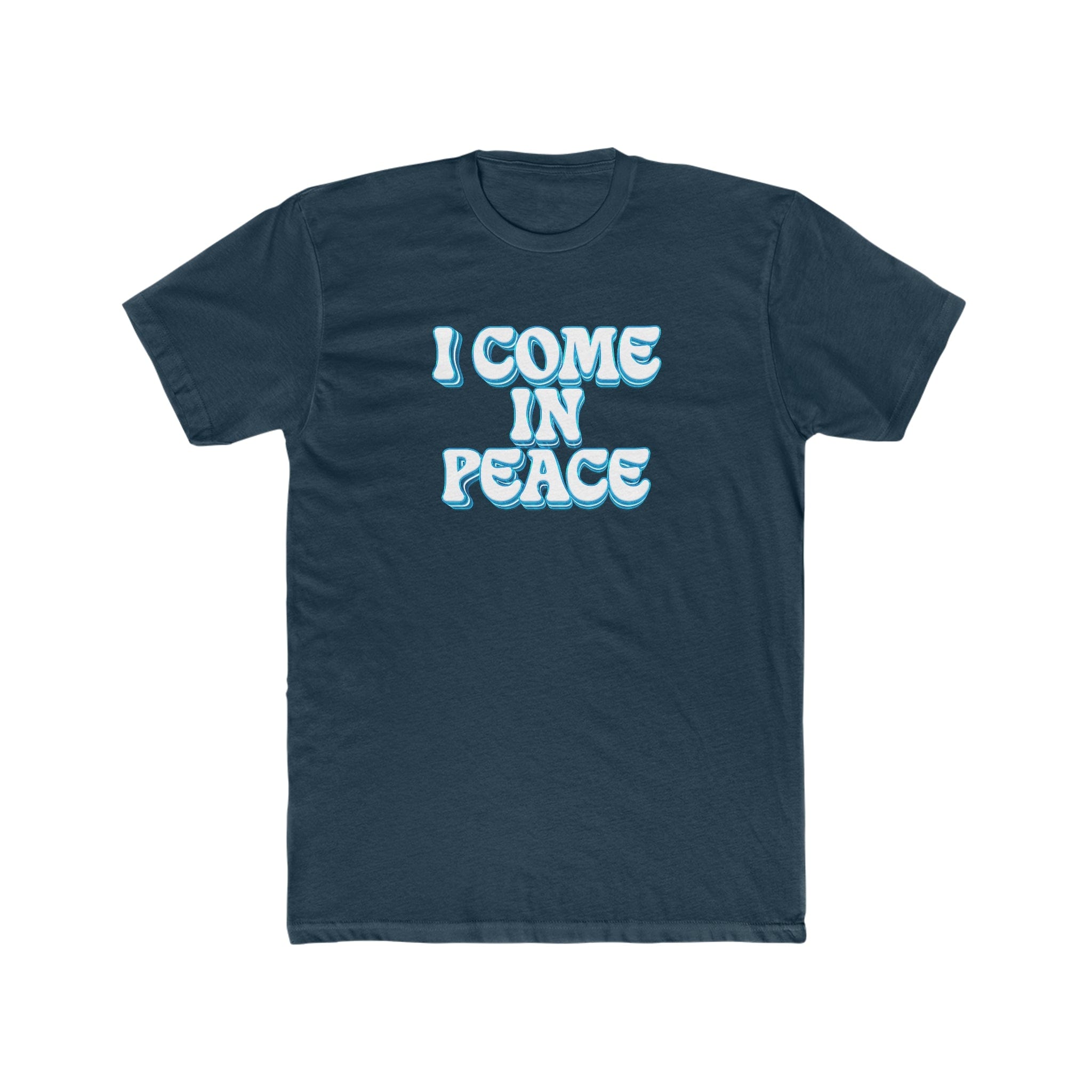 I Come In Peace | Deluxe Tee | Navy