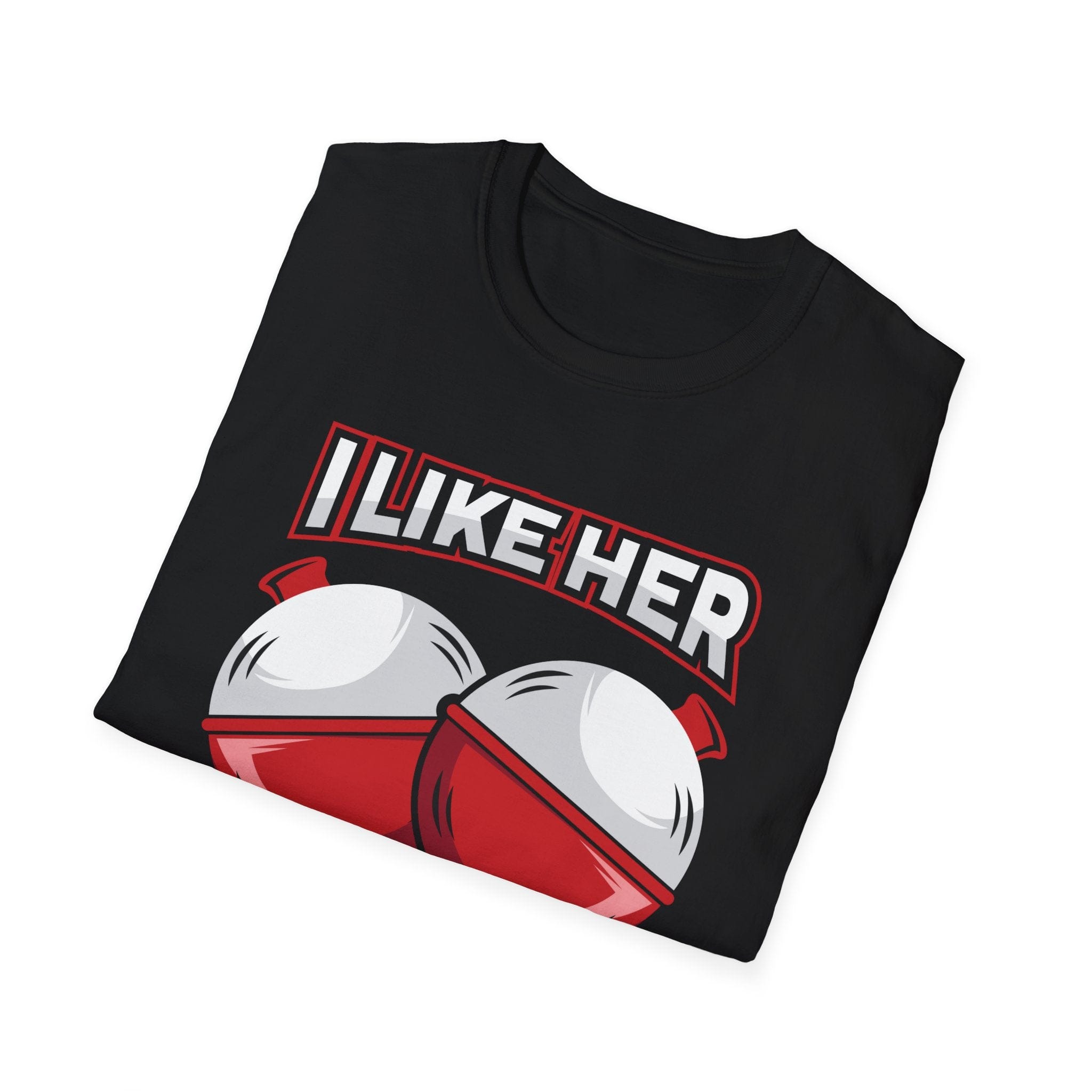 I Like Her Bobbers | Deluxe Black Tee