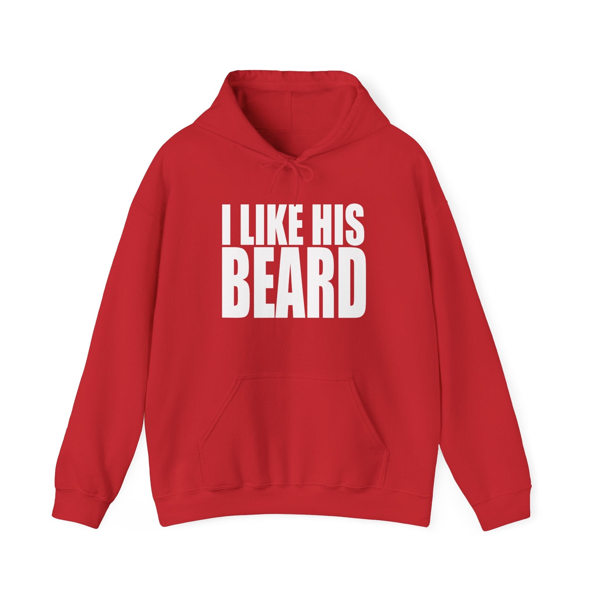 I Like His Beard Red Hoodie