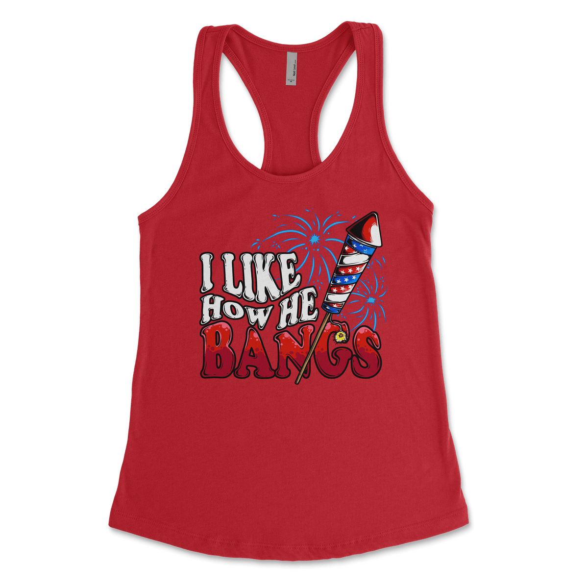 I Like How He bangs Racerback Tank