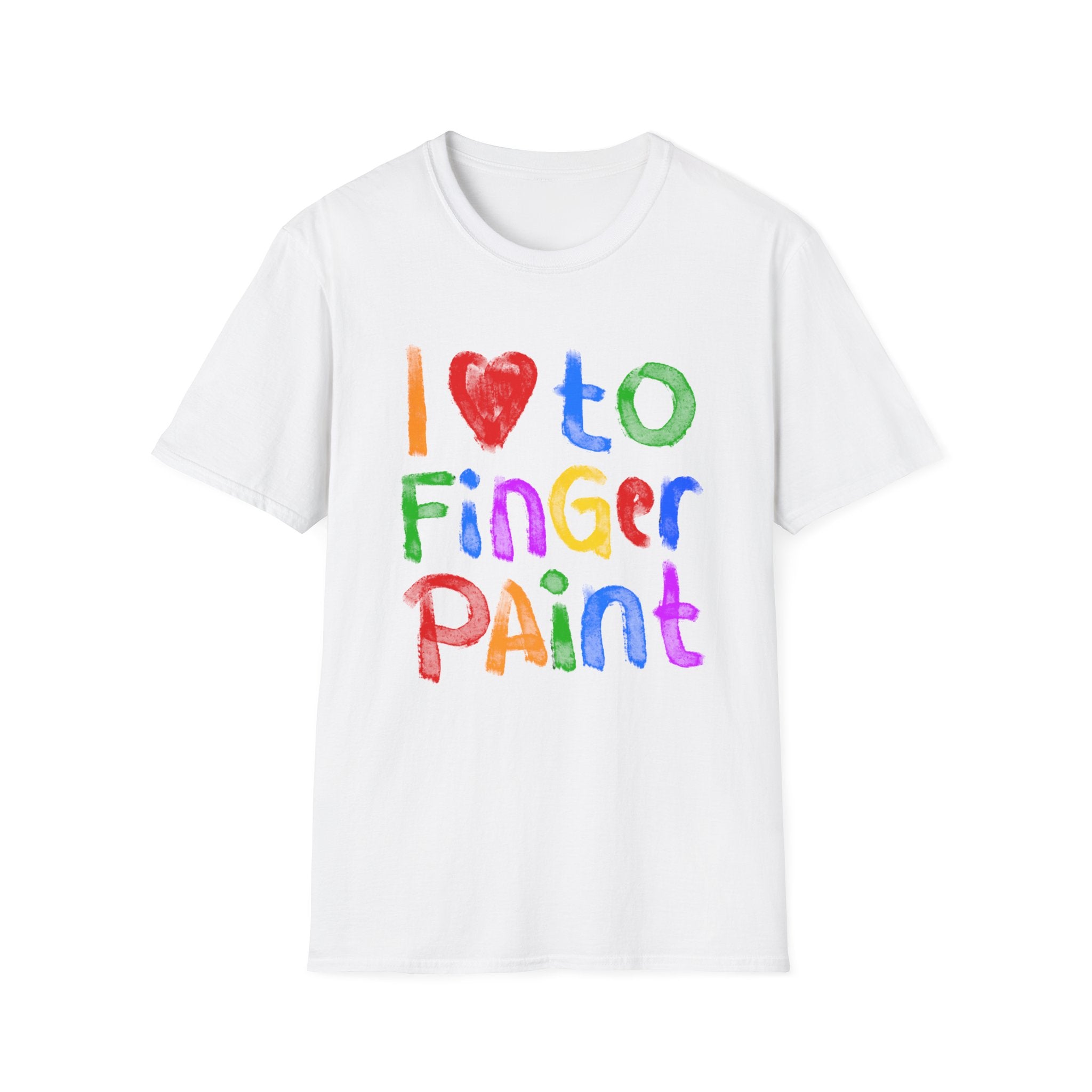 I Like To Finger Paint | Deluxe White Tee (Unisex)