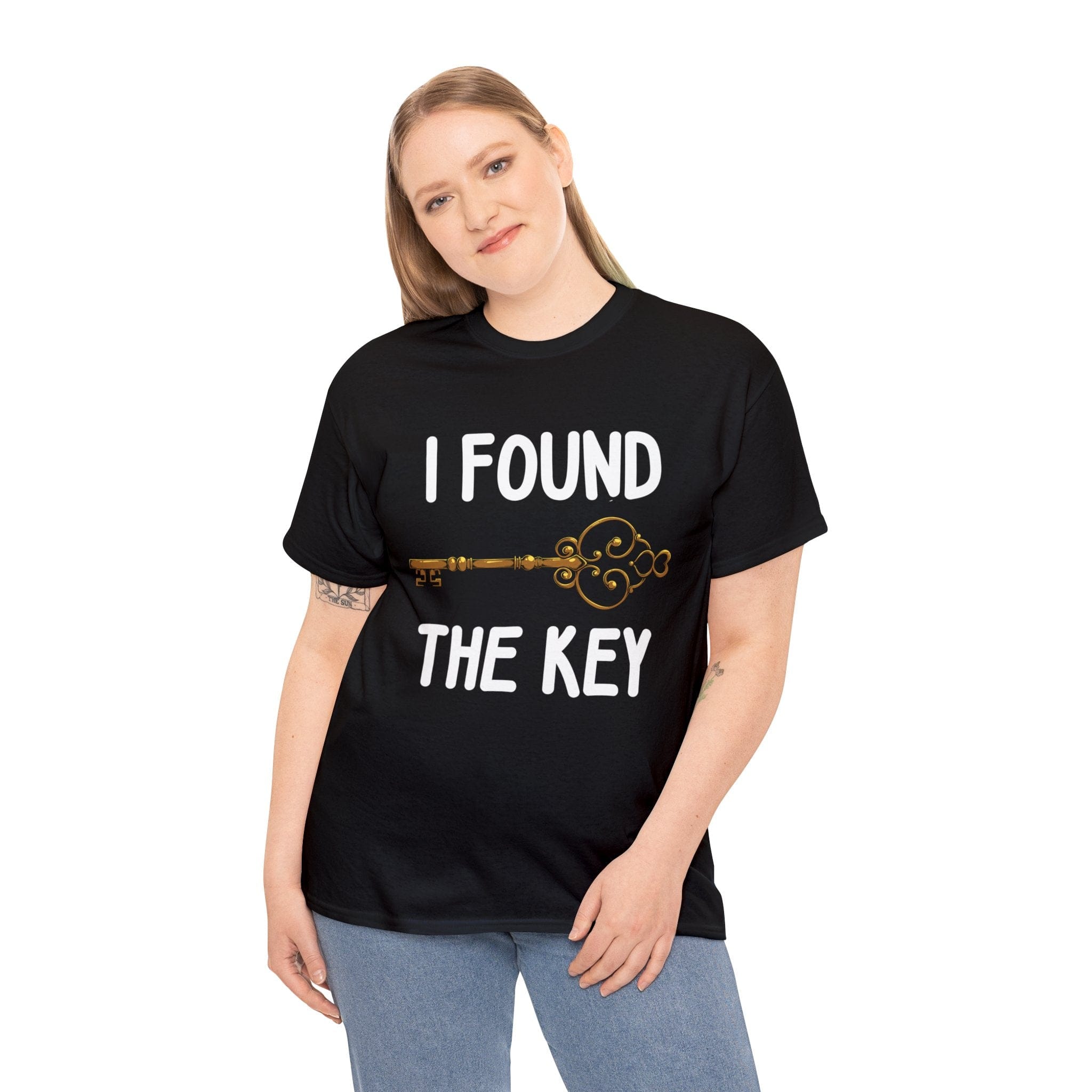 I Locked My Heart & I Found The Key Black Unisex Tees