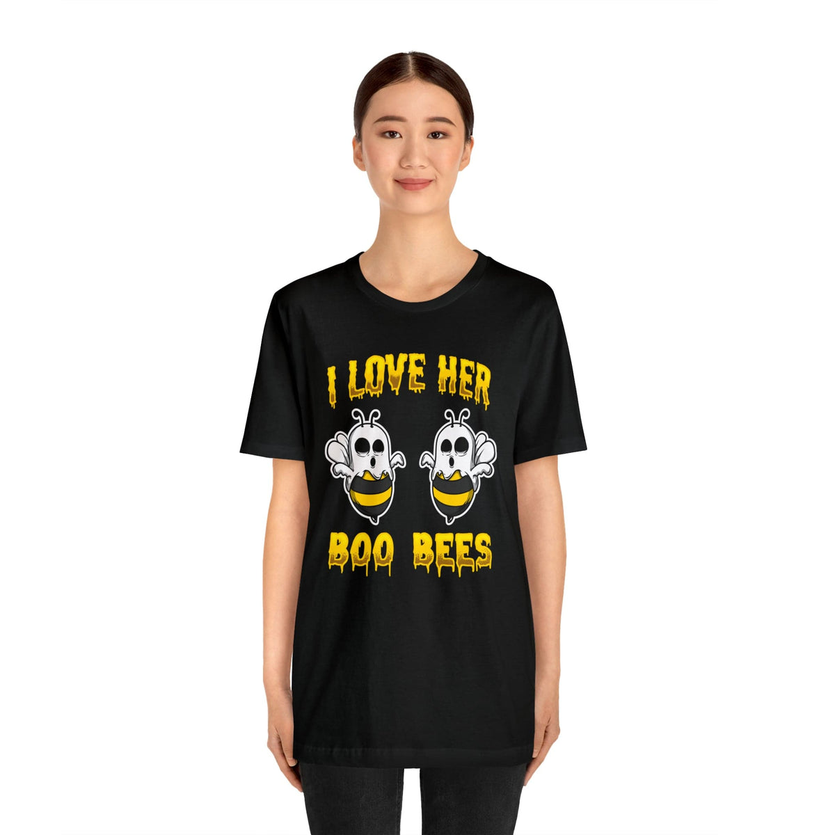 I Love Her Boobies | Deluxe Black Tee