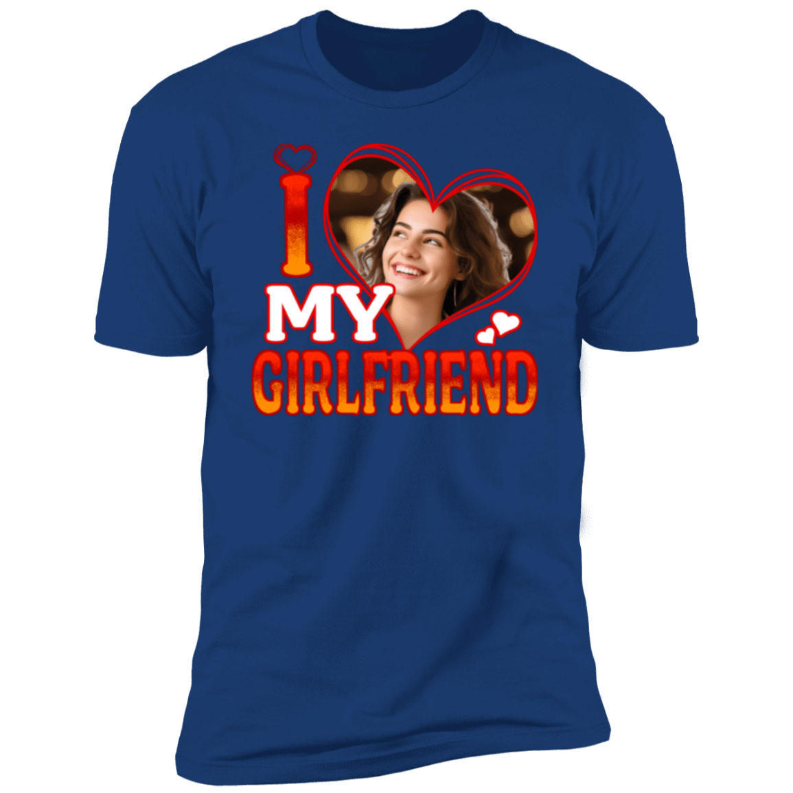 I Love My Boyfriend/Girlfriend Shirt Custom Picture Tee