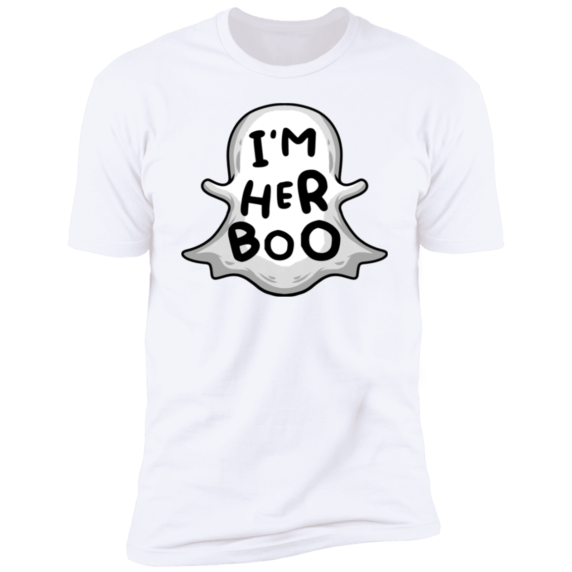 I'm Here Boo & I'm His Witch Halloween Couples Shirts