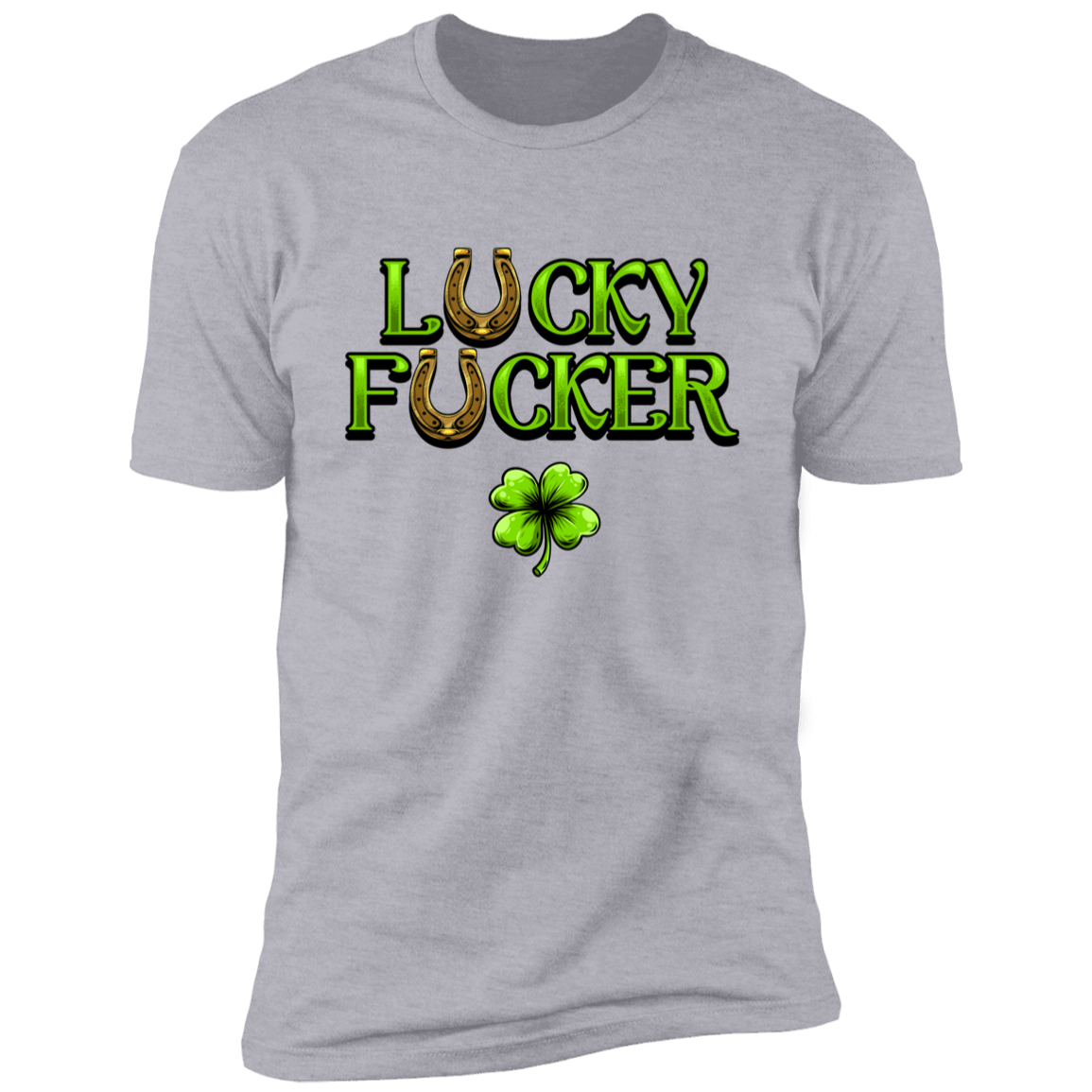 L℧cky F℧ucker St Patrick's Day Deluxe Drinking Tee