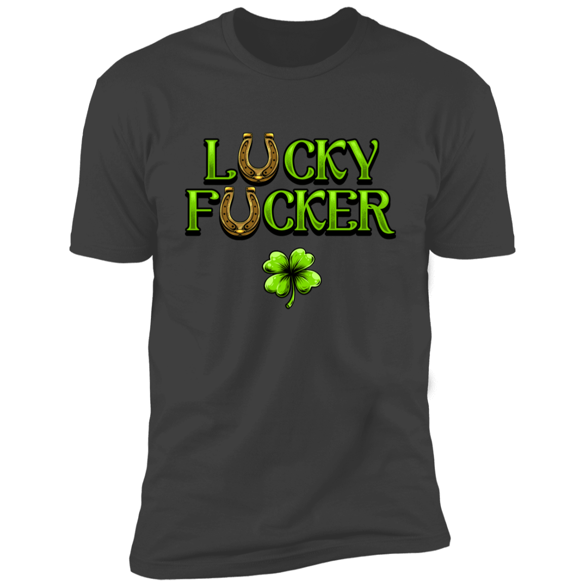 L℧cky F℧ucker St Patrick's Day Deluxe Drinking Tee