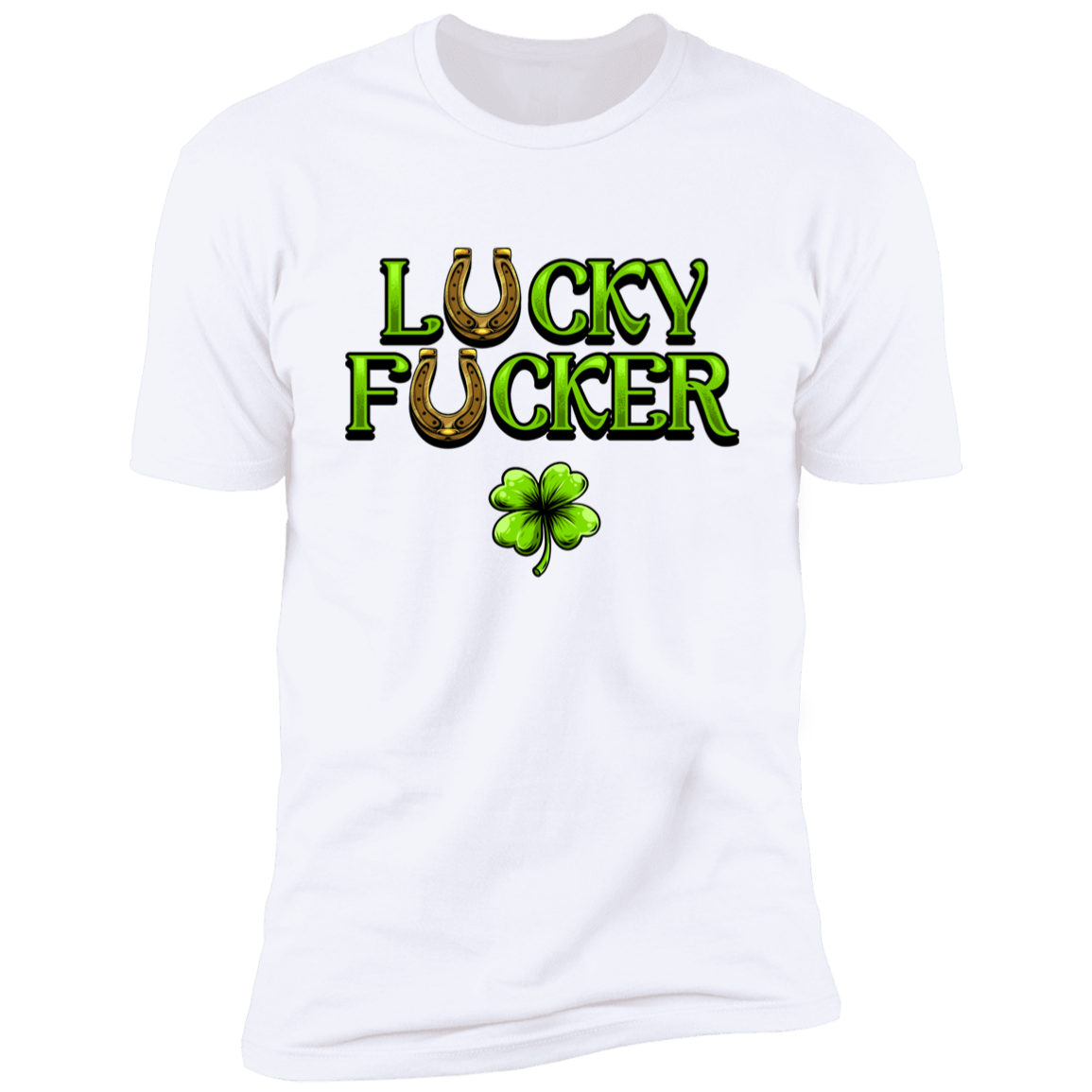 L℧cky F℧ucker St Patrick's Day Deluxe Drinking Tee