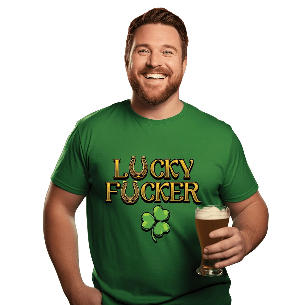 L℧cky & L℧cky F℧ucker St Patrick's Day Drinking Tees Limited Edition