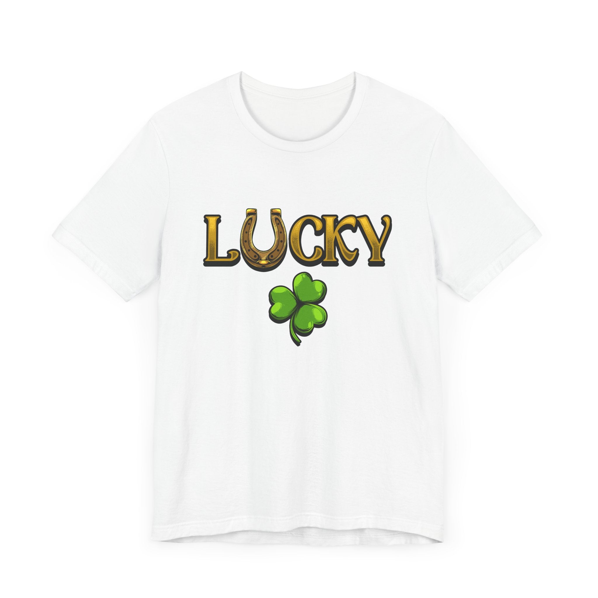 Lucky | White Deluxe St Patricks Day Tee