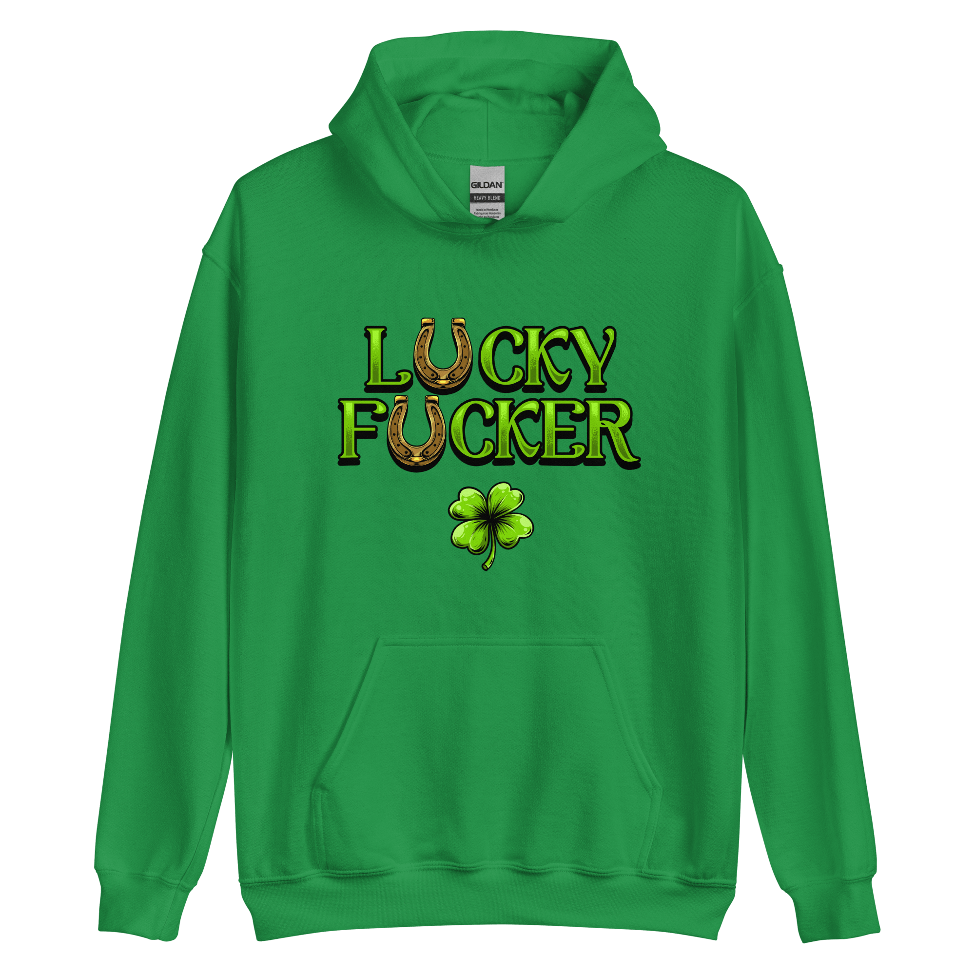 Lucky & lucky f*ucker st patricks day drinking hoodies