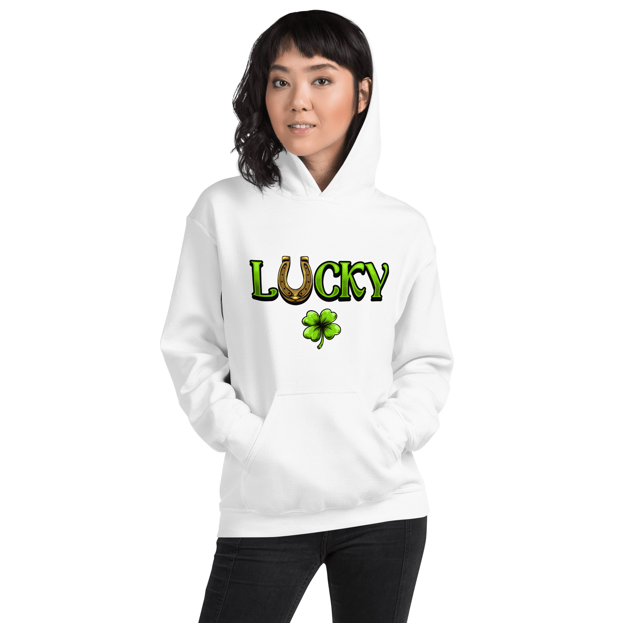 Lucky & lucky f*ucker st patricks day drinking hoodies