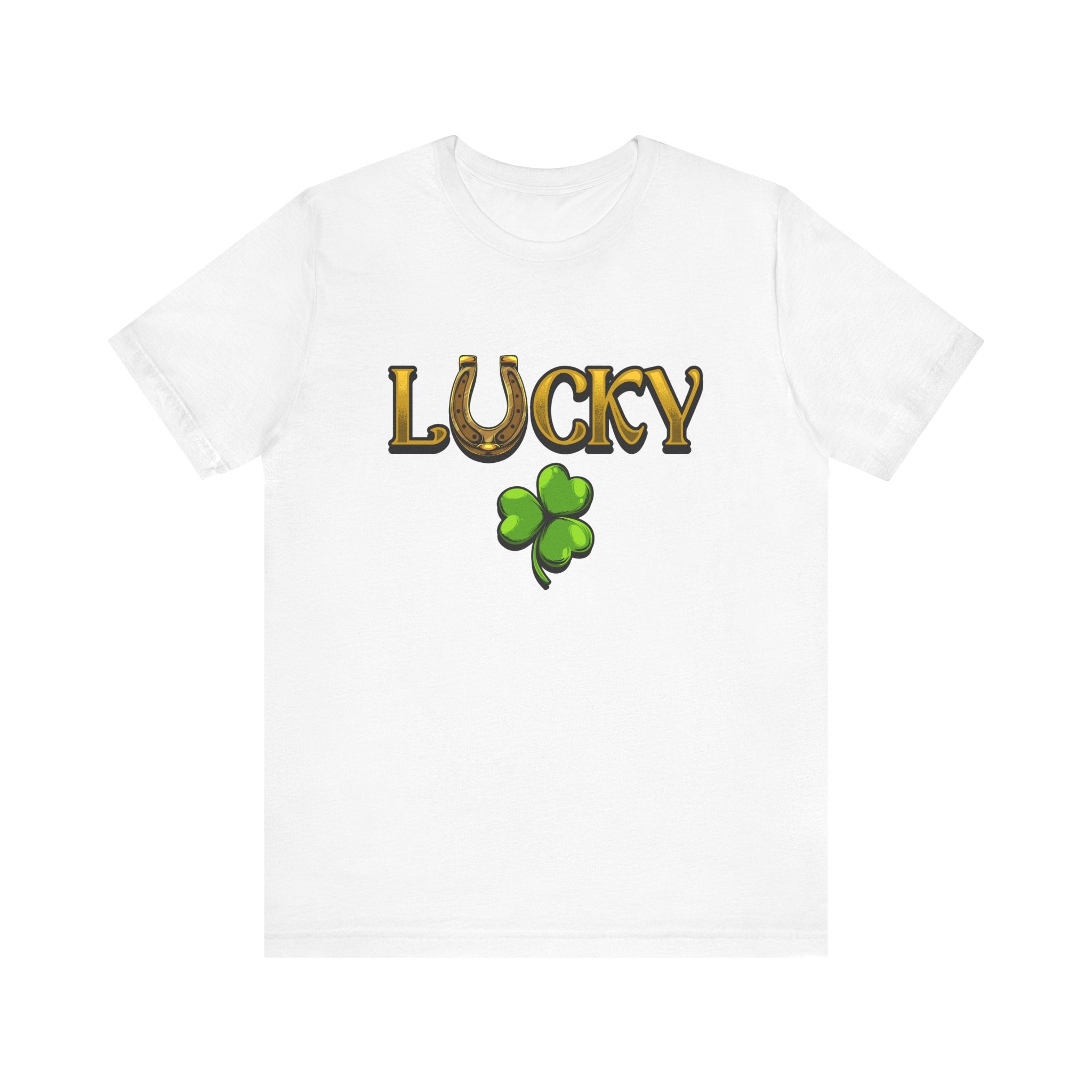 Lucky | White Deluxe St Patricks Day Tee