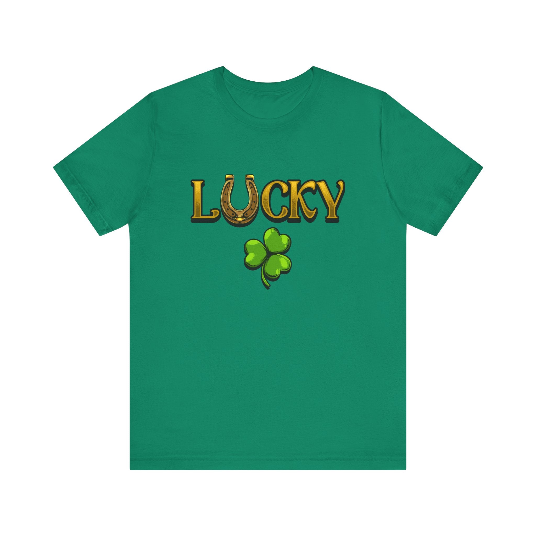 Lucky | White Deluxe St Patricks Day Tee