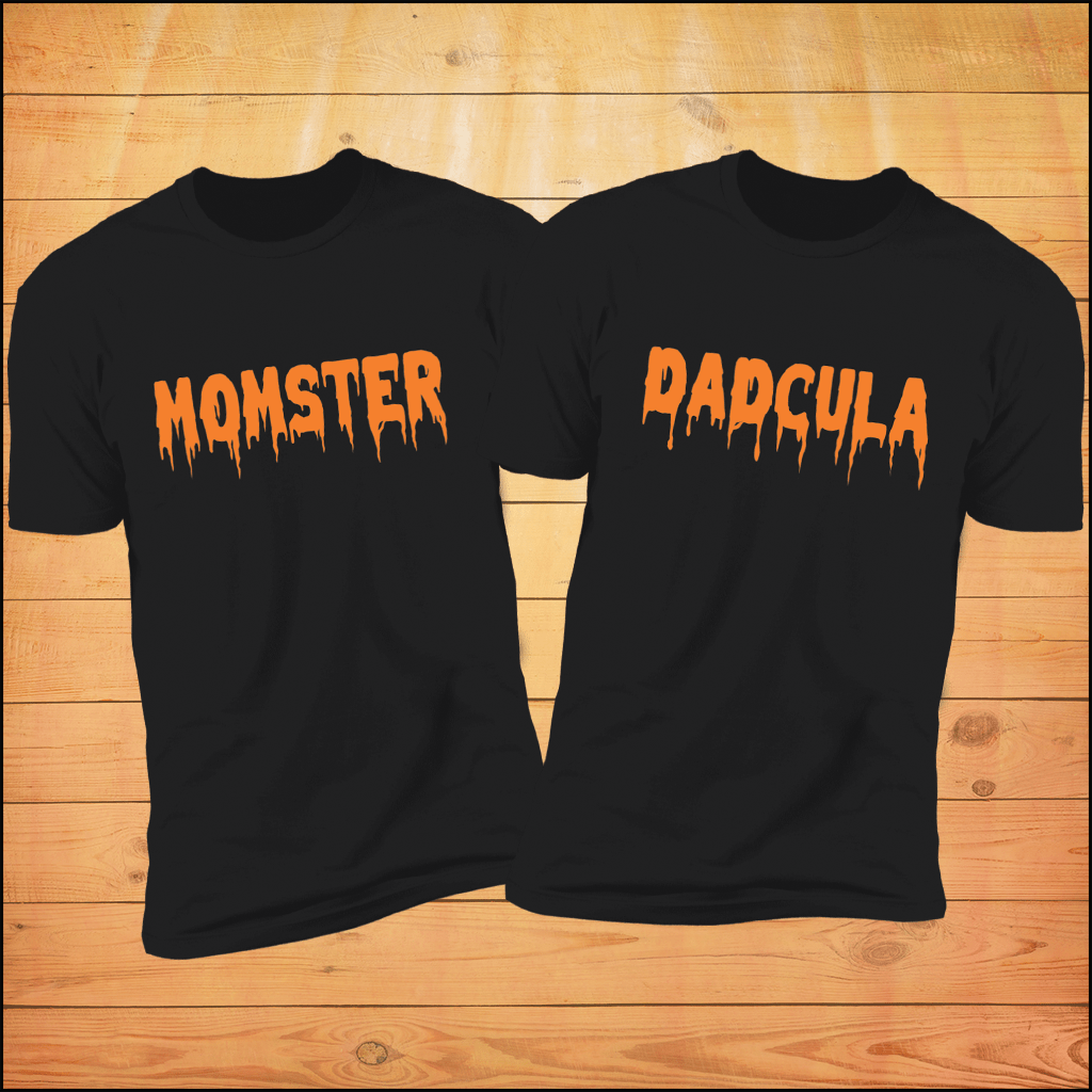Momster &amp; Dadcula Halloween Couples Shirts