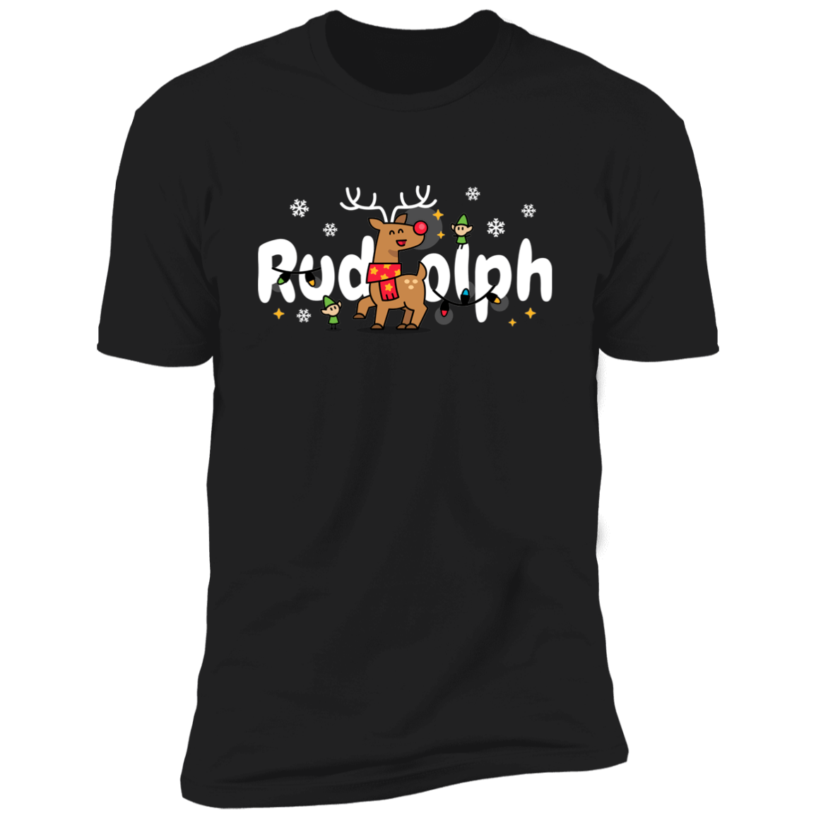Most Likely To try To Ride Rudolph & Rudolph Black Deluxe Unisex Tees