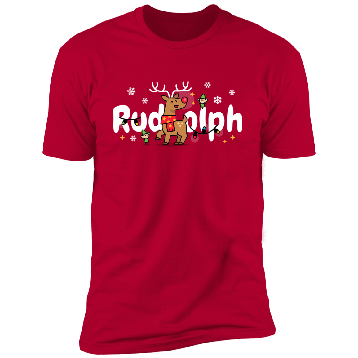 Most Likely To try To Ride Rudolph &amp; Rudolph Red Deluxe Unisex Tees