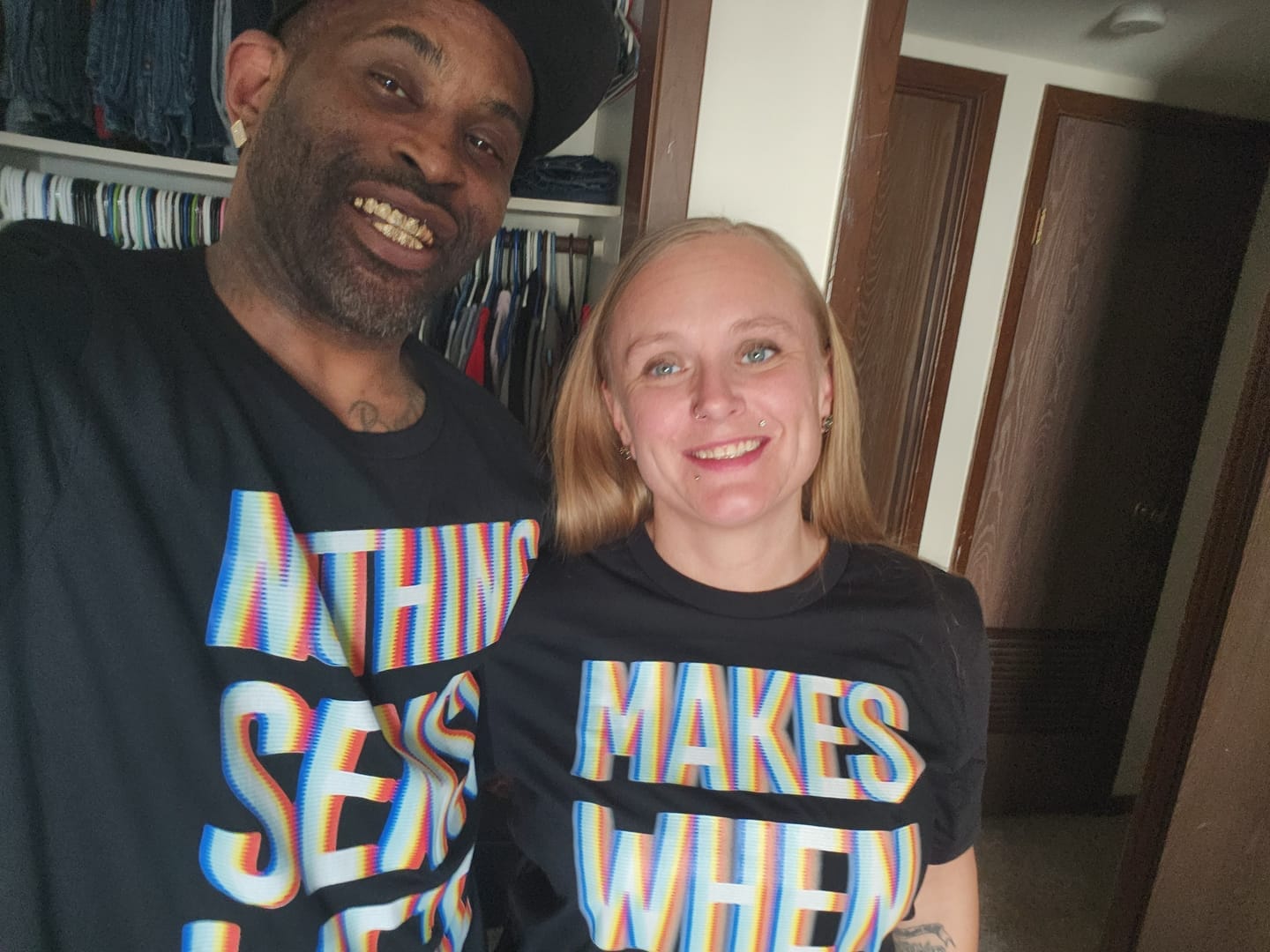 Nothing Makes Sense When We're Apart | Trippy Couples Shirts
