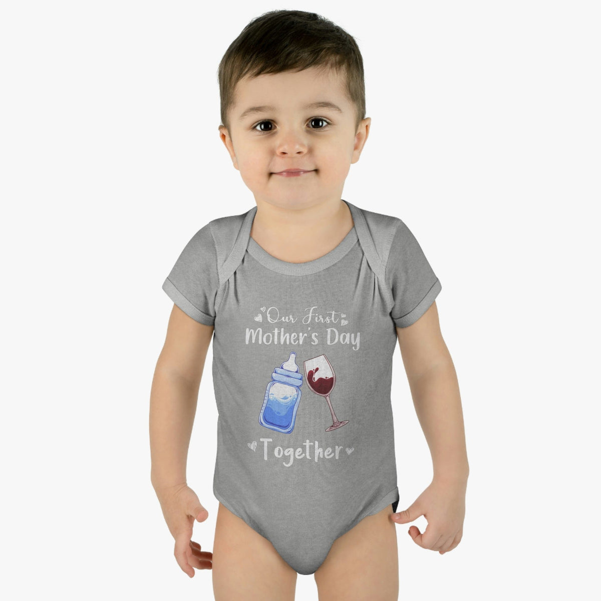 Our first mother&#39;s Day Together Infant Baby Rib Bodysuit
