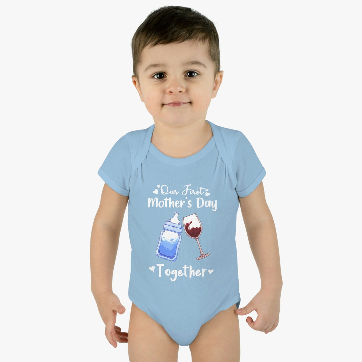 Our first mother&#39;s Day Together Infant Baby Rib Bodysuit