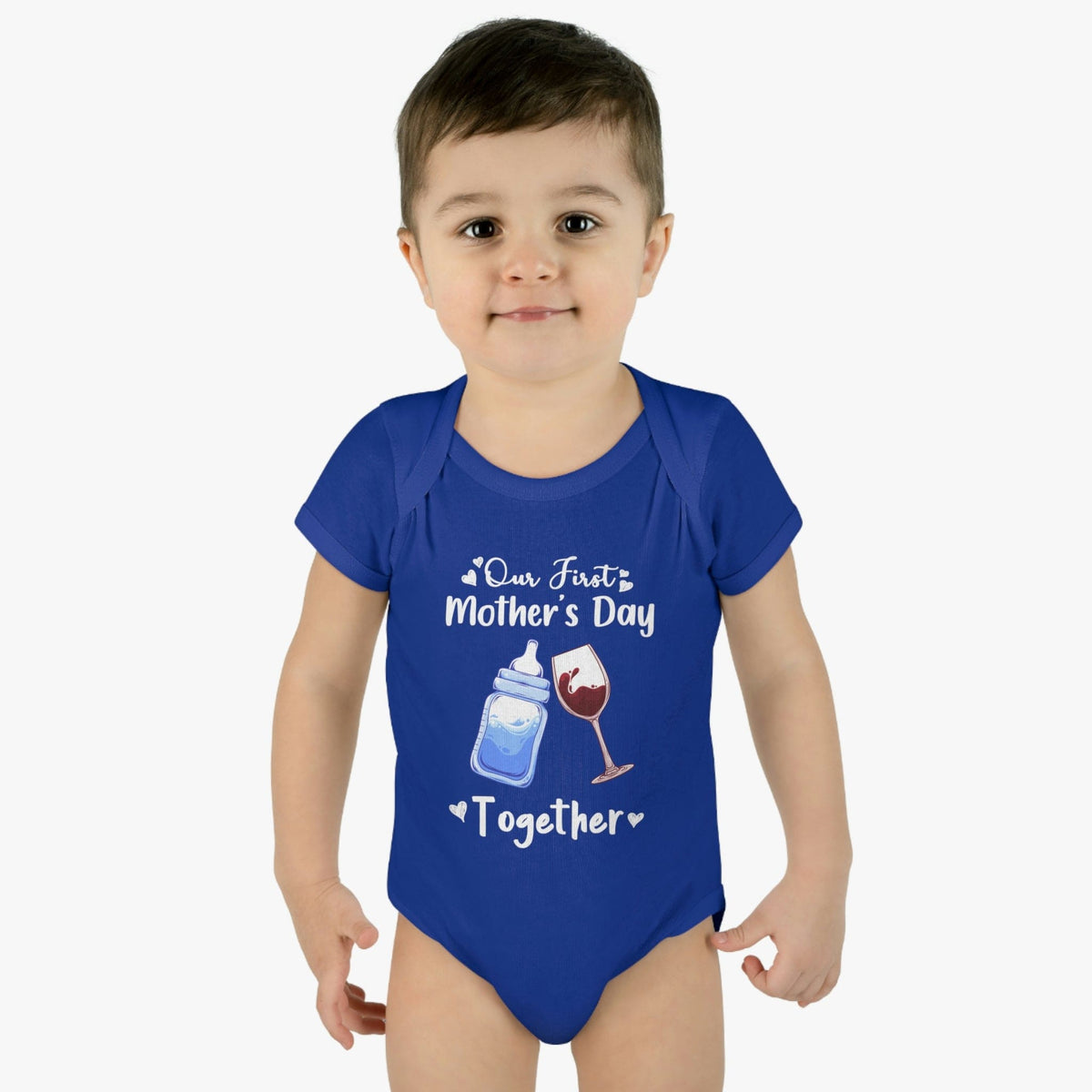 Our first mother&#39;s Day Together Infant Baby Rib Bodysuit