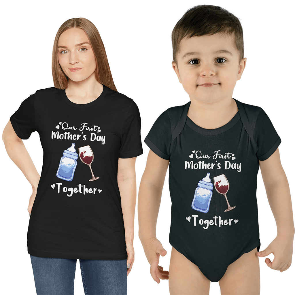 Our first mother&#39;s Day Together Infant Baby Rib Bodysuit