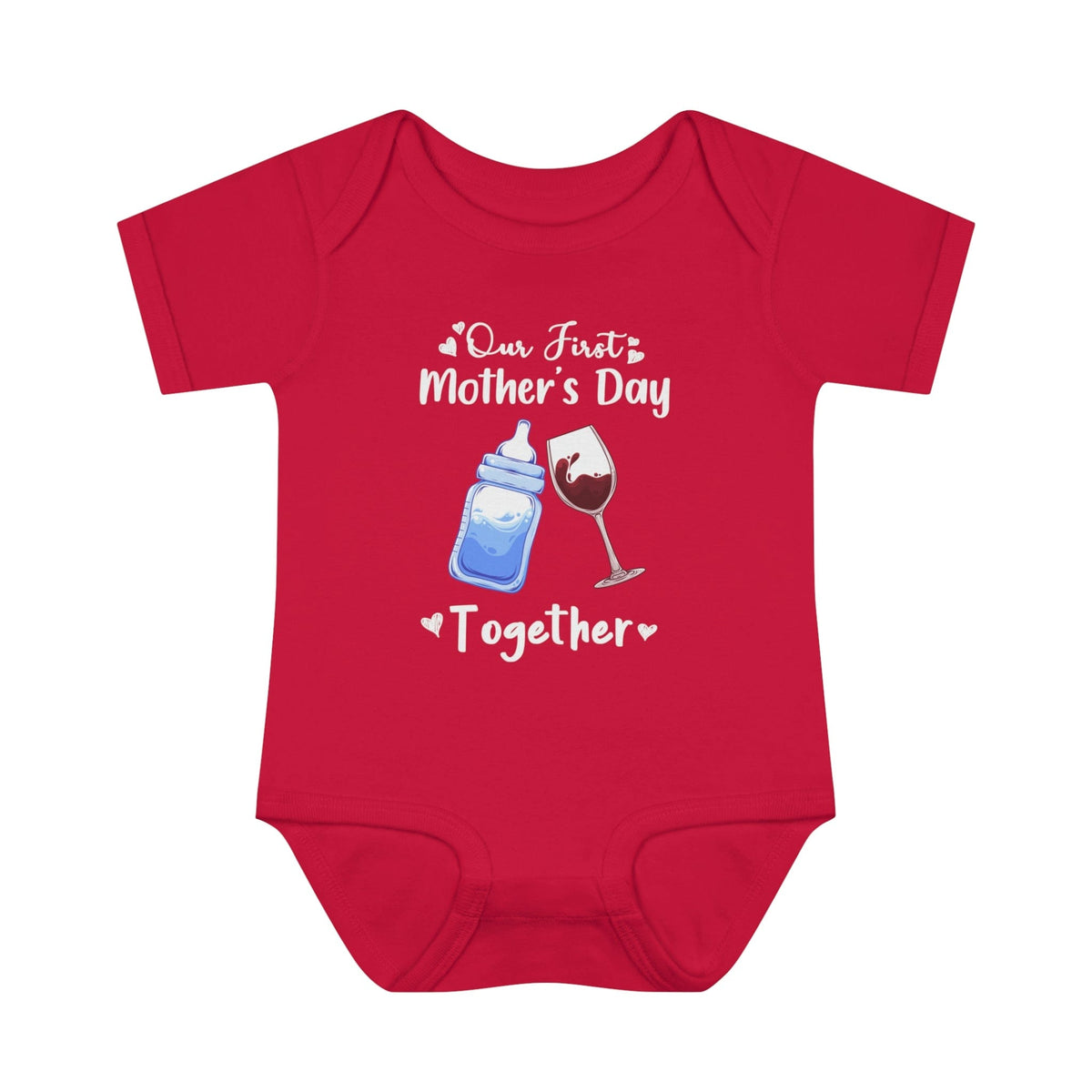 Our first mother&#39;s Day Together Infant Baby Rib Bodysuit
