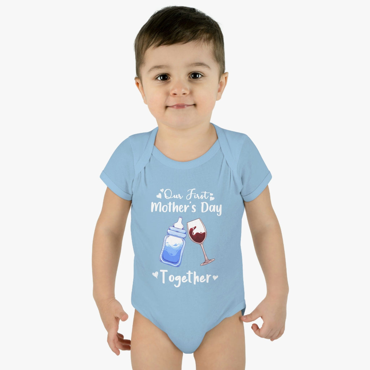 Our frist mothers day together Baby Bodysuit