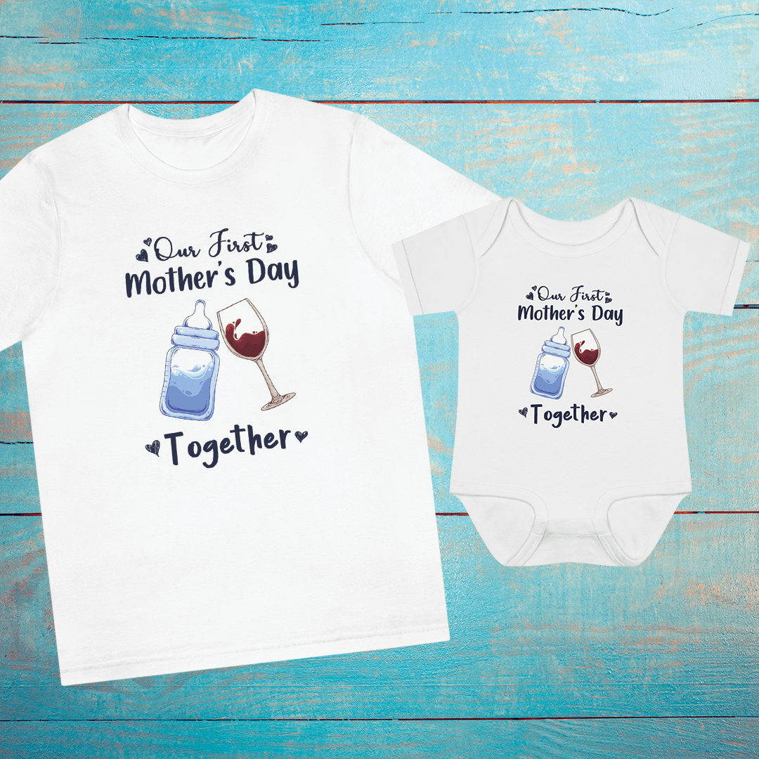 Our frist mothers day together Baby Bodysuit